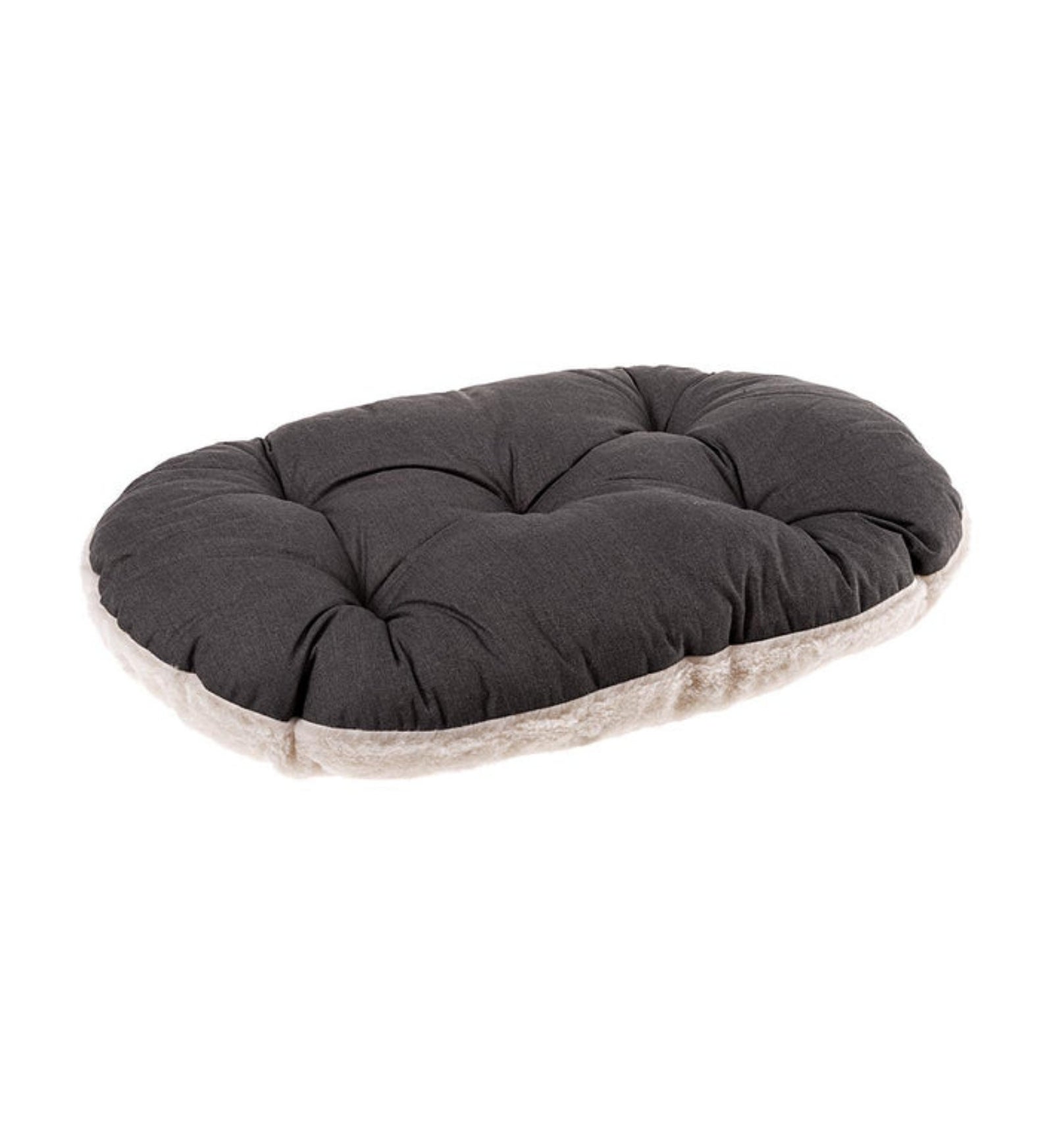 CUSCINO RELAX 100/12 CON PELO MARRONE-BEIGE