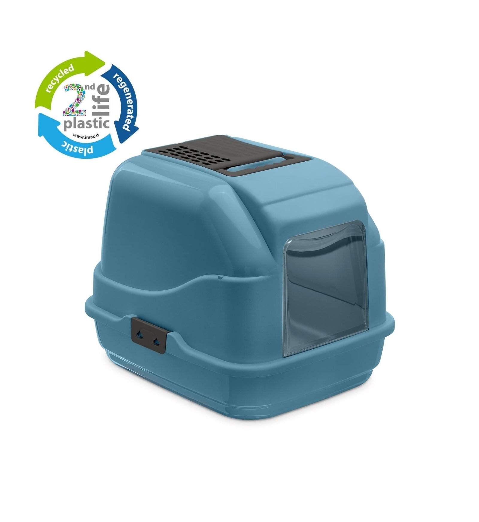IMAC GATTO LETTIERA EASY CAT II LIFE PLASTIC BLUE