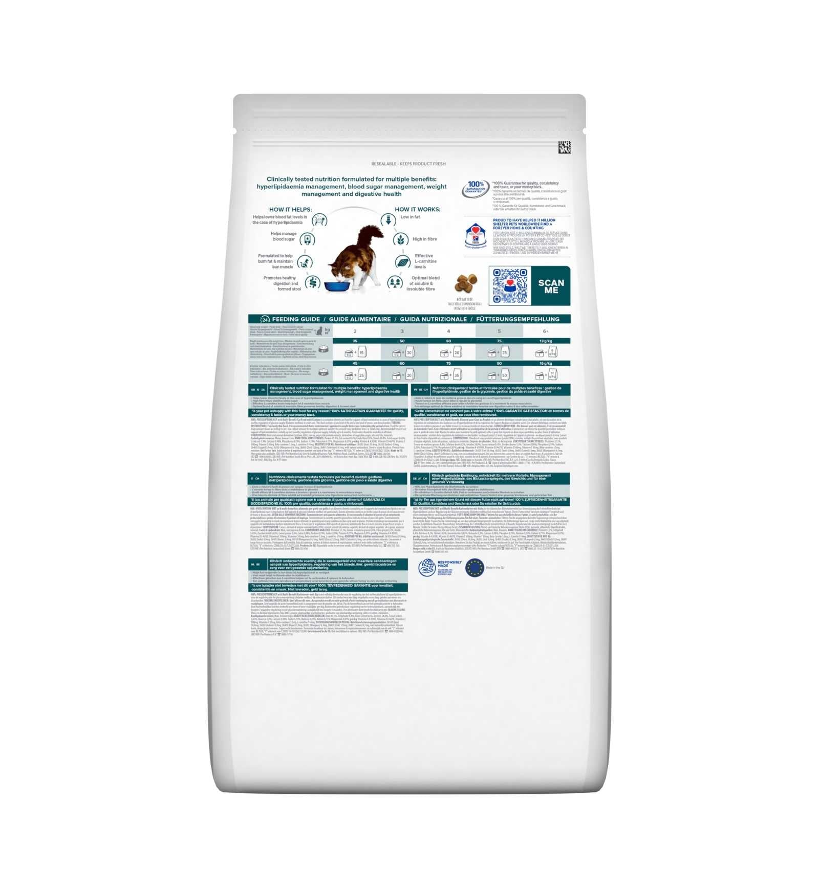 HILL'S PRESCRIPTION DIET GATTO W/D DA 1,5 KG