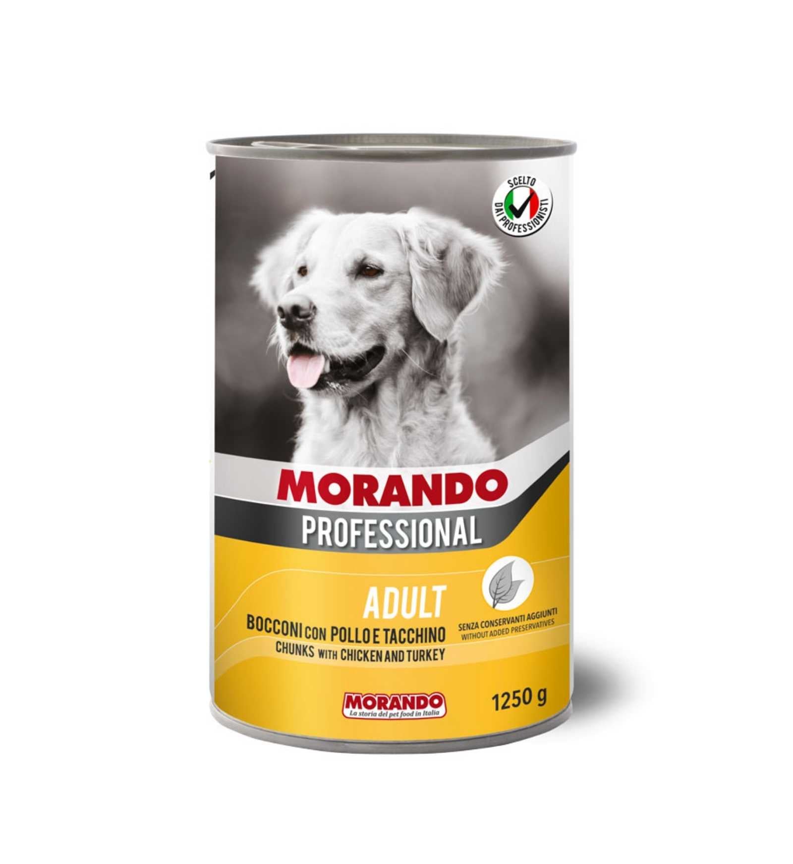 MORANDO MIGLIOR CANE PROFESSIONAL BOCCONI CON POLLO E TACCHINO IN LATTINA