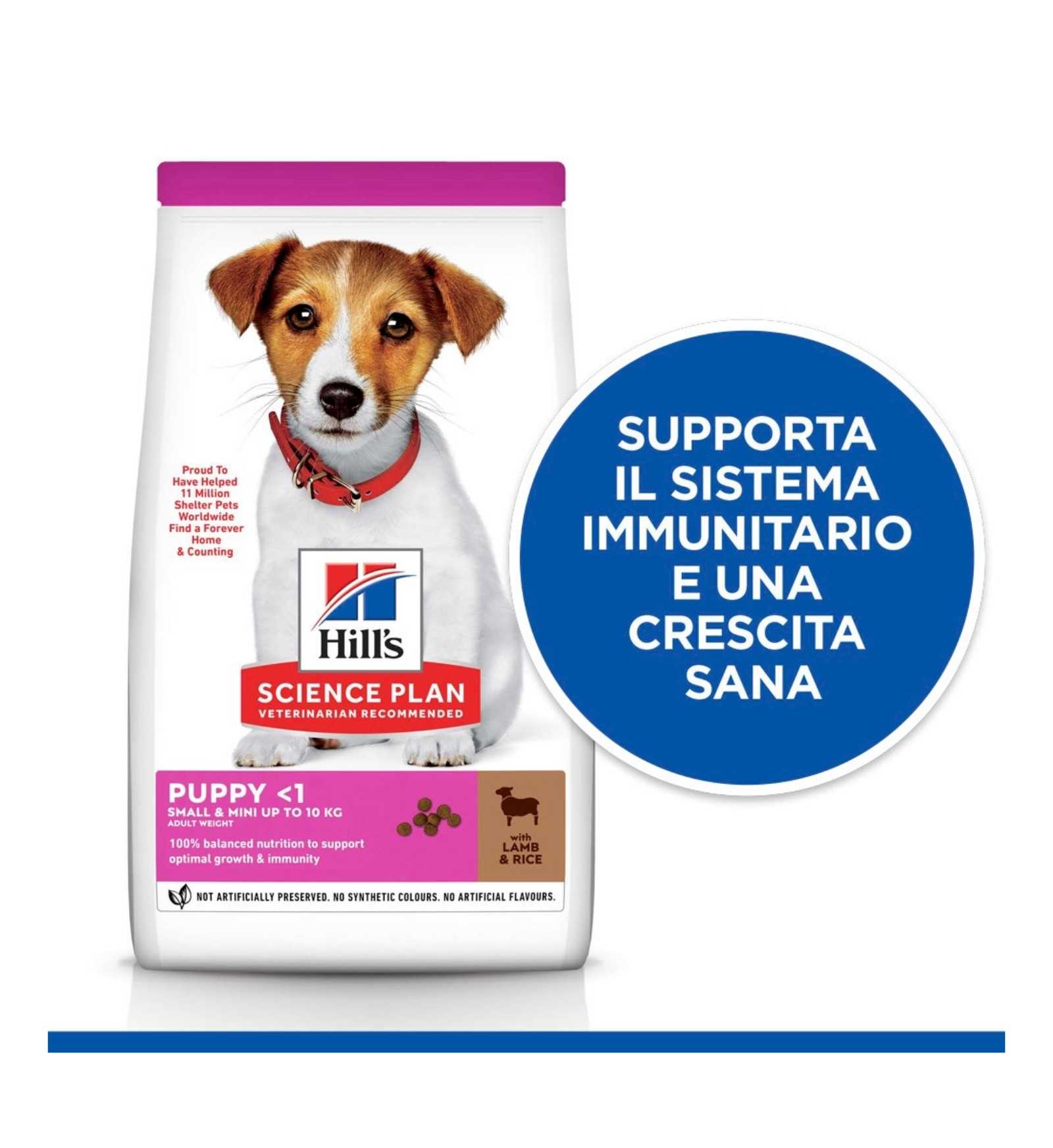 HILL'S SCIENCE PLAN CANE PUPPY SMALL & MINI AGNELLO E RISO