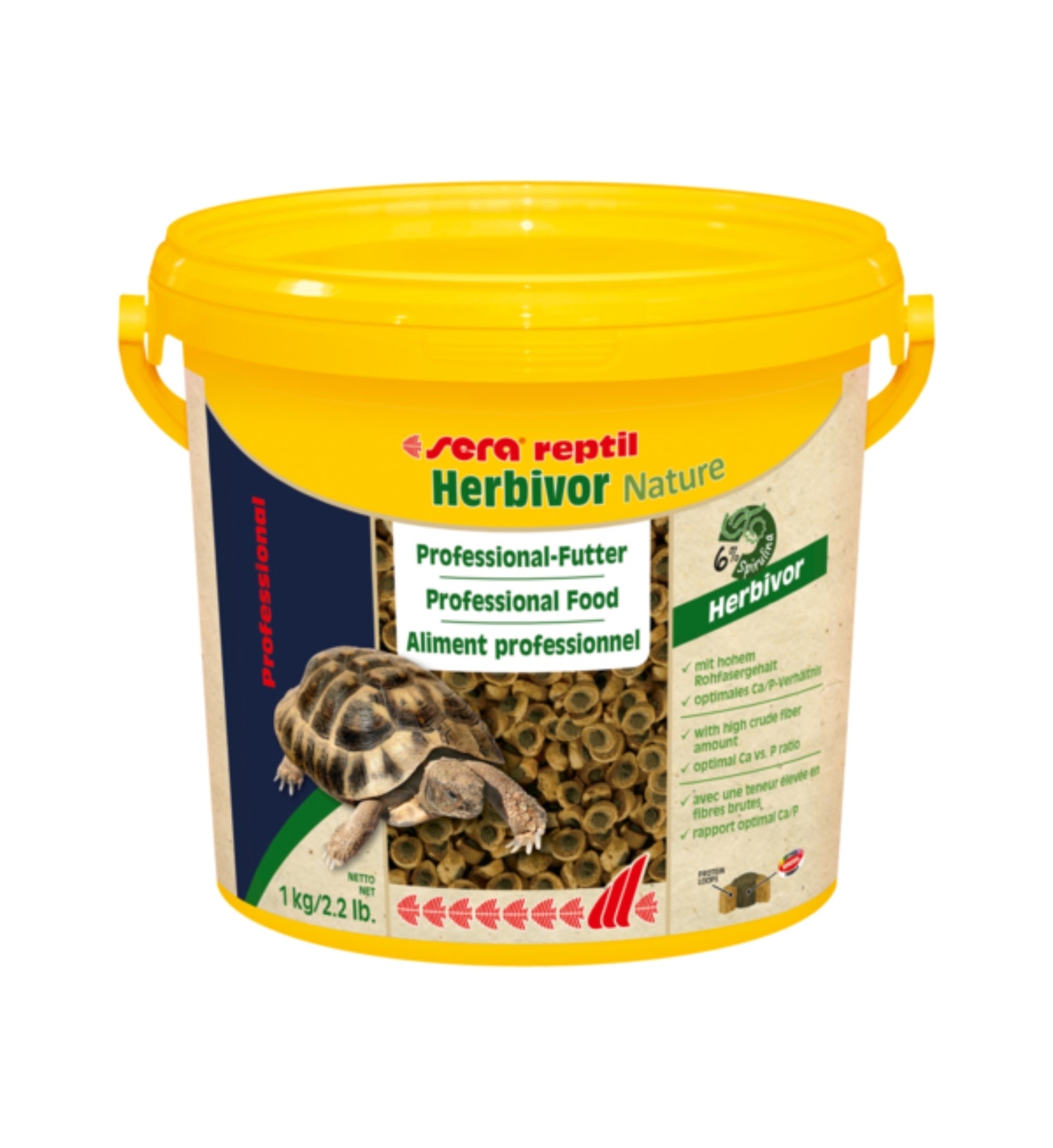SERA MANGIME REPTIL HERBIVOR PER RETTILI E TARTARUGHE DA 1 KG 3,8 LITRI