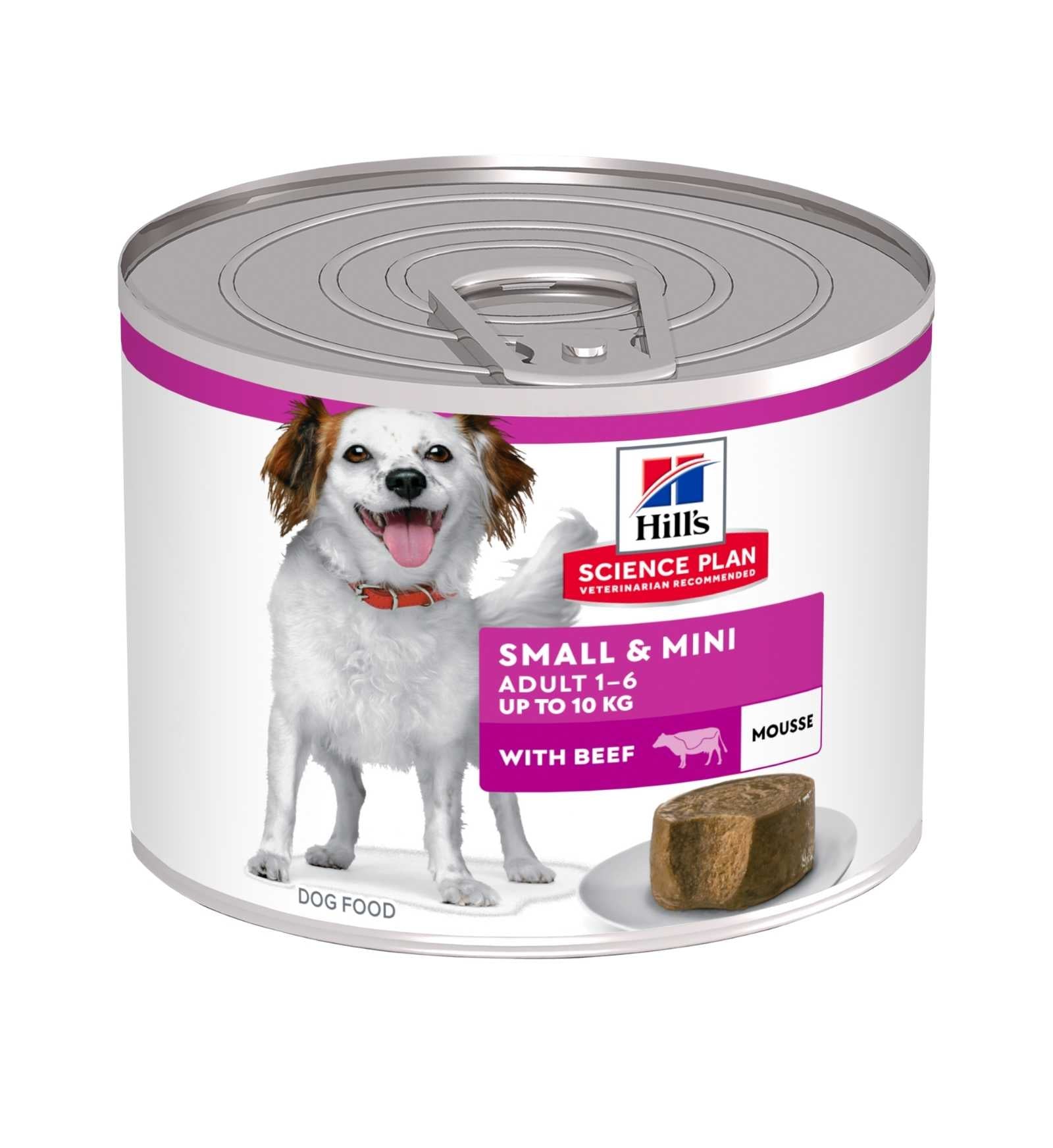 HILL'S SCIENCE PLAN CANE ADULT SMALL & MINI MOUSSE AL MANZO DA 200 GR IN LATTINA