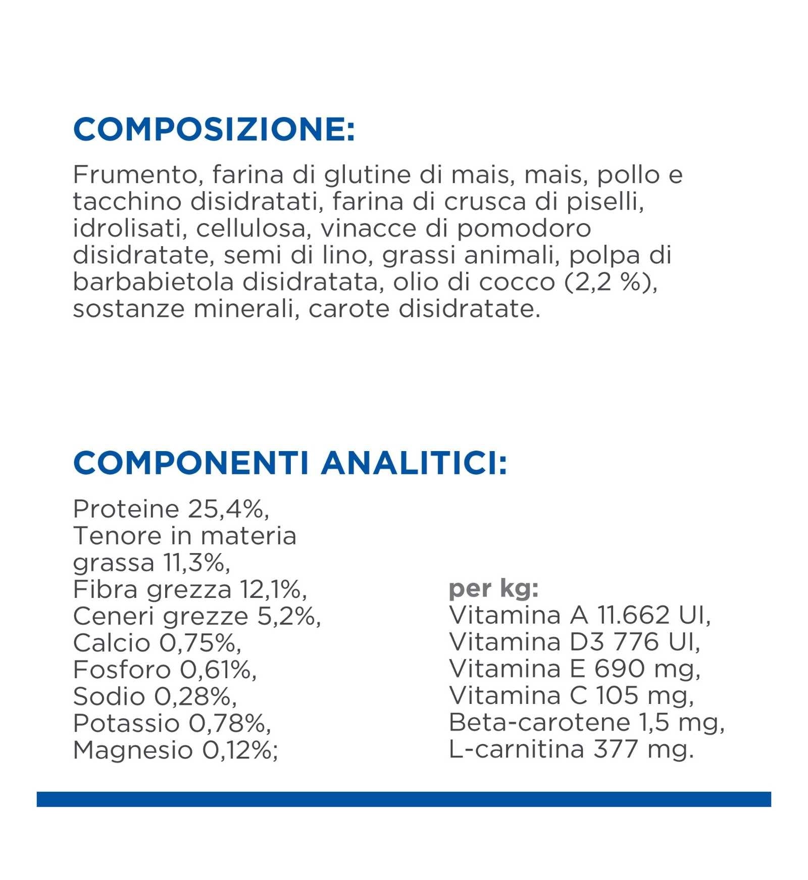 HILL'S SCIENCE PLAN CANE ADULT SMALL & MINI PERFECT WEIGHT AL POLLO DA 1,5 KG