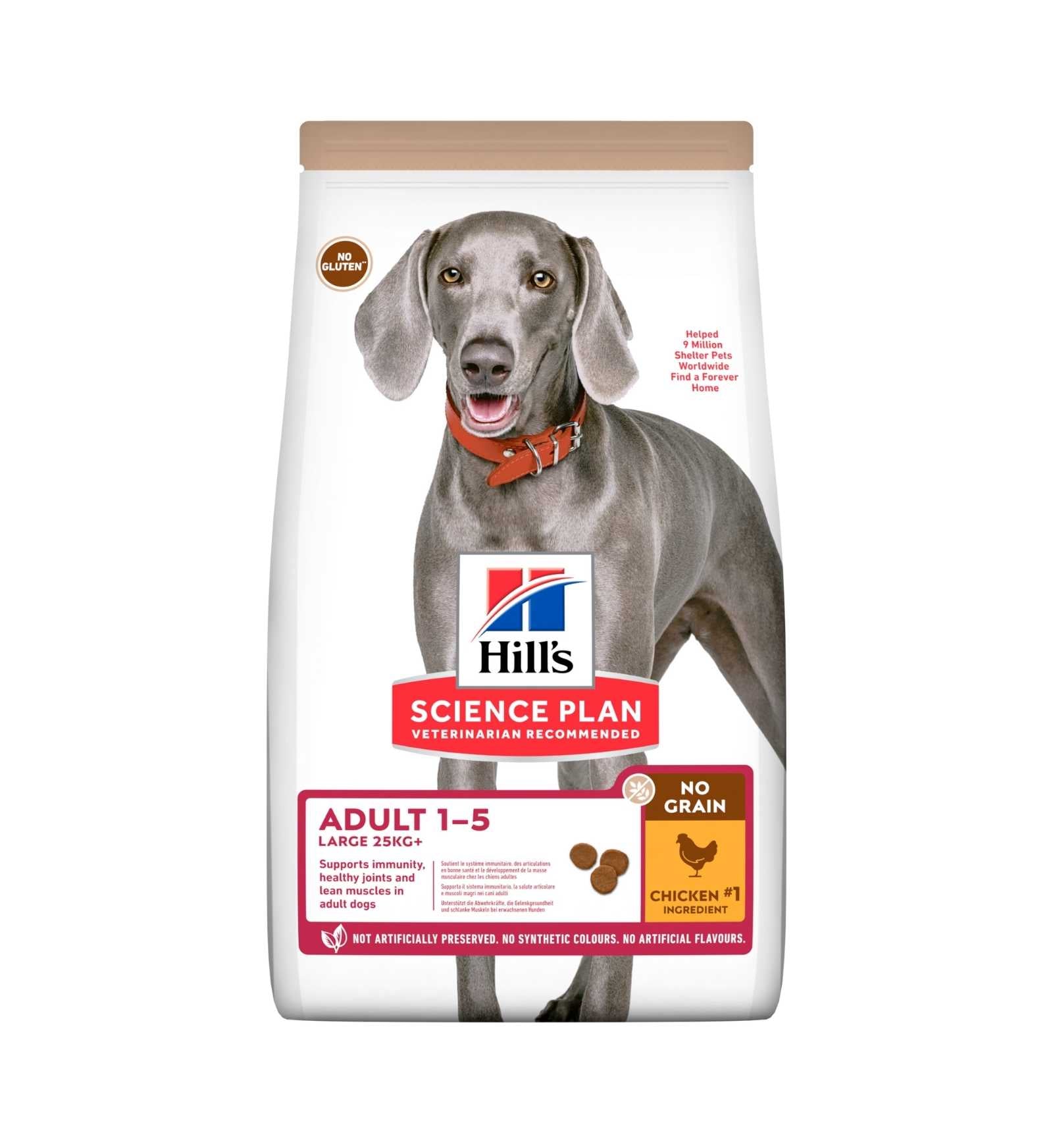 HILL'S SCIENCE PLAN CANE ADULT LARGE BREED NO GRAIN AL POLLO DA 12 KG