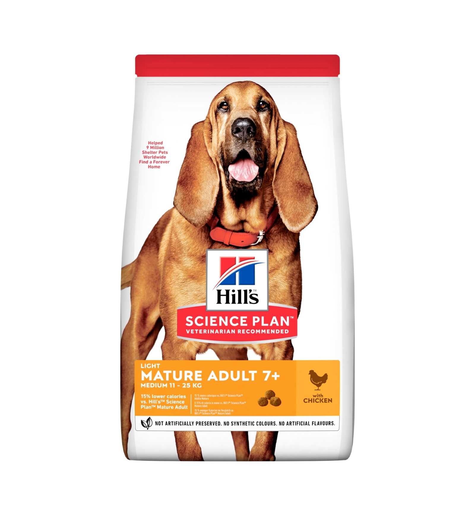 HILL'S SCIENCE PLAN CANE MATURE MEDIUM LIGHT AL POLLO DA 14 KG
