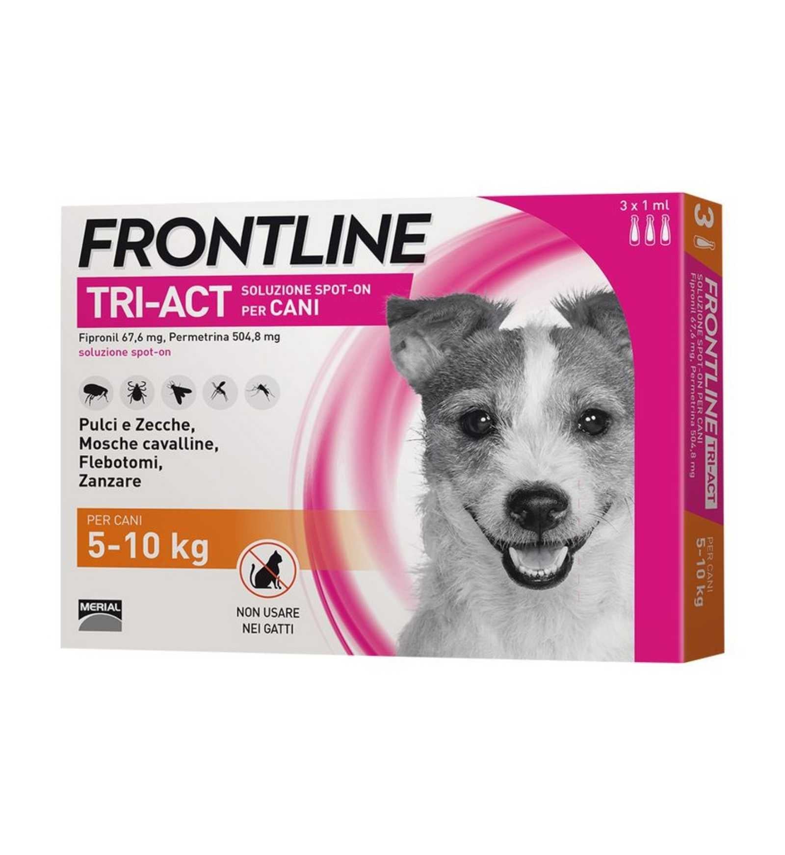 FRONTLINE TRI - ACT SPOT - ON CANE ANTIPARASSITARIO 5 - 10 KG