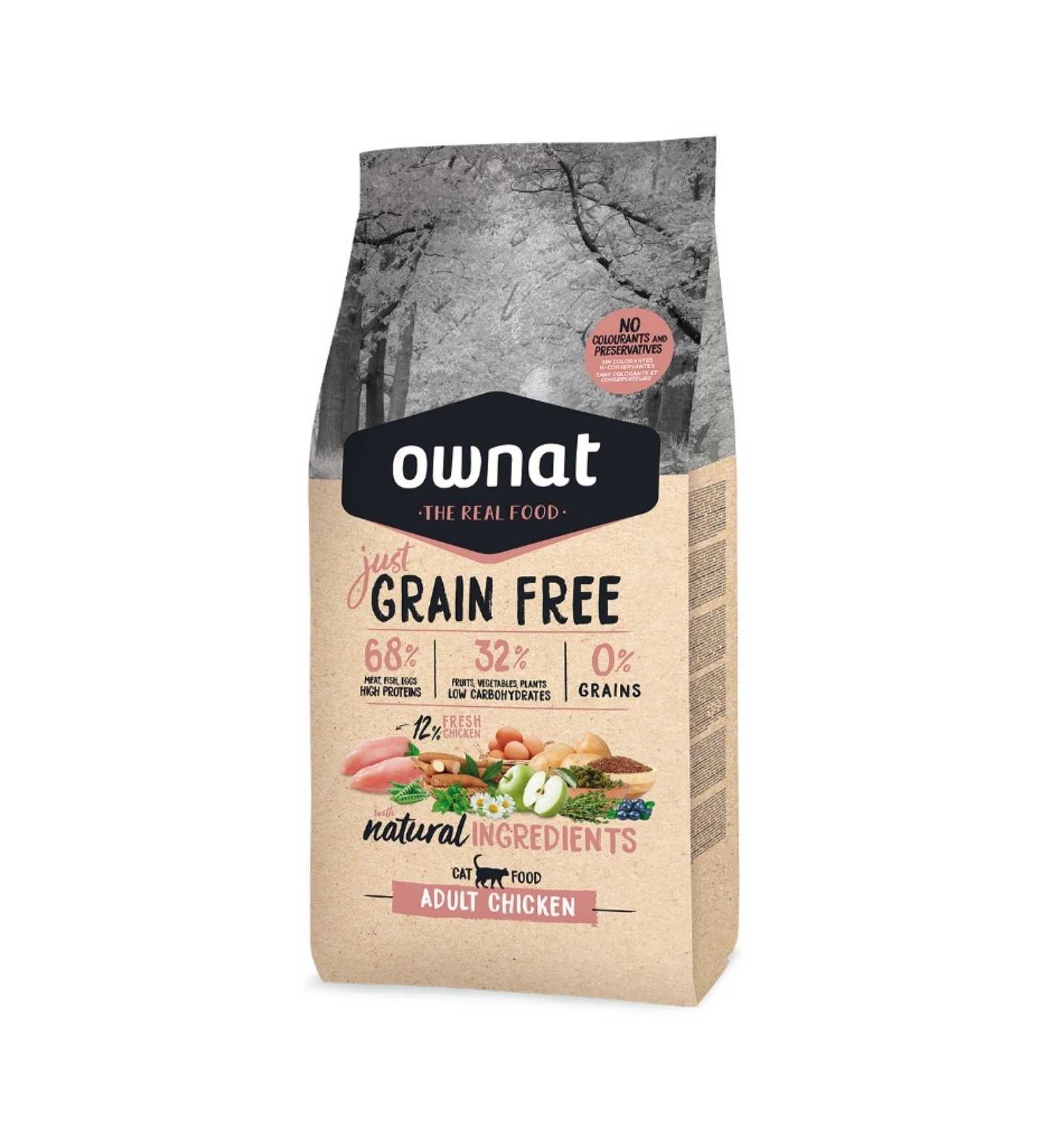 OWNAT GATTO GRAIN FREE JUST ADULT POLLO DA 1 KG