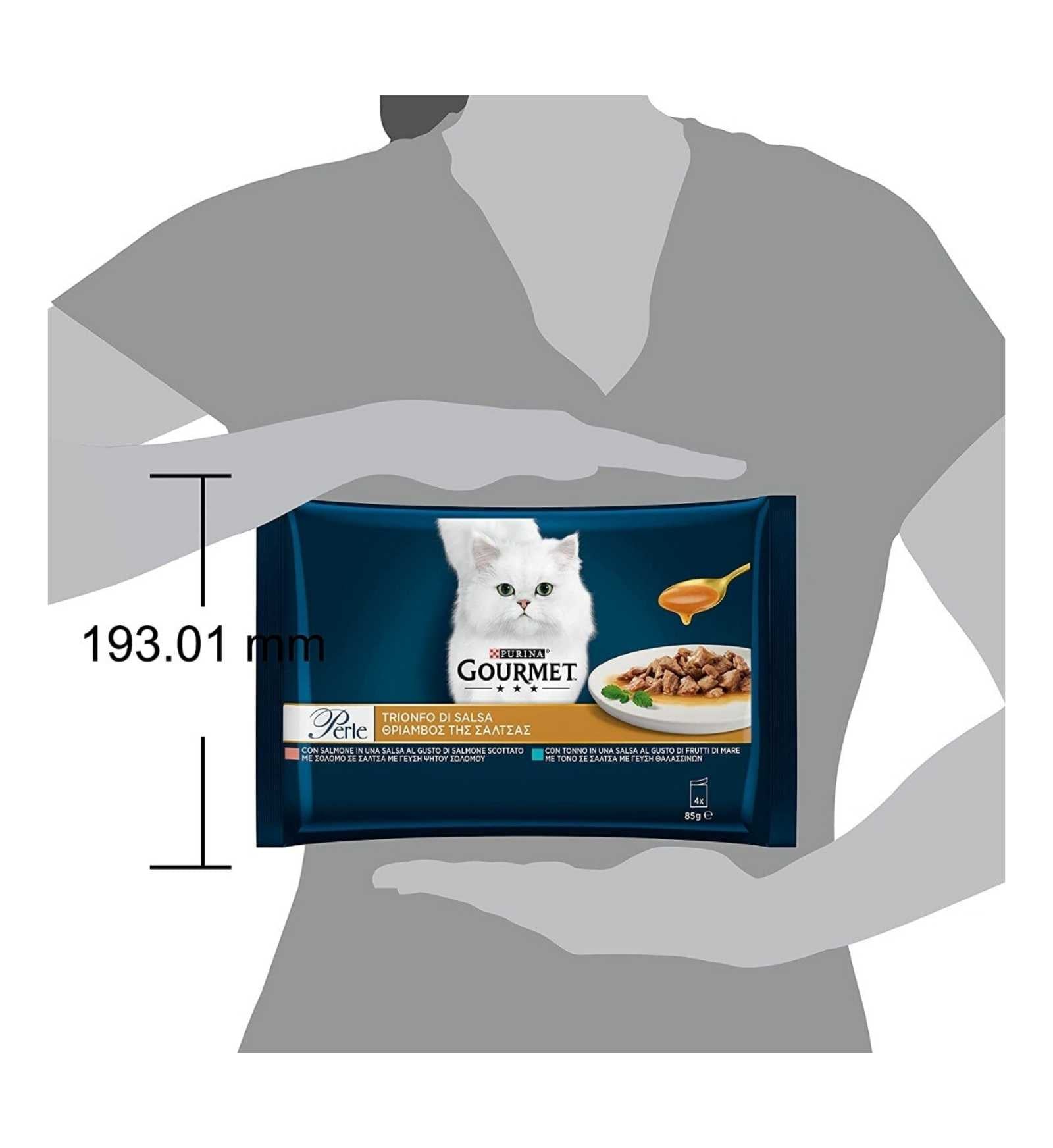 PURINA GOURMET PERLE GATTO CON SALMONE E CON TONNO 4 BUSTE DA 85 GR