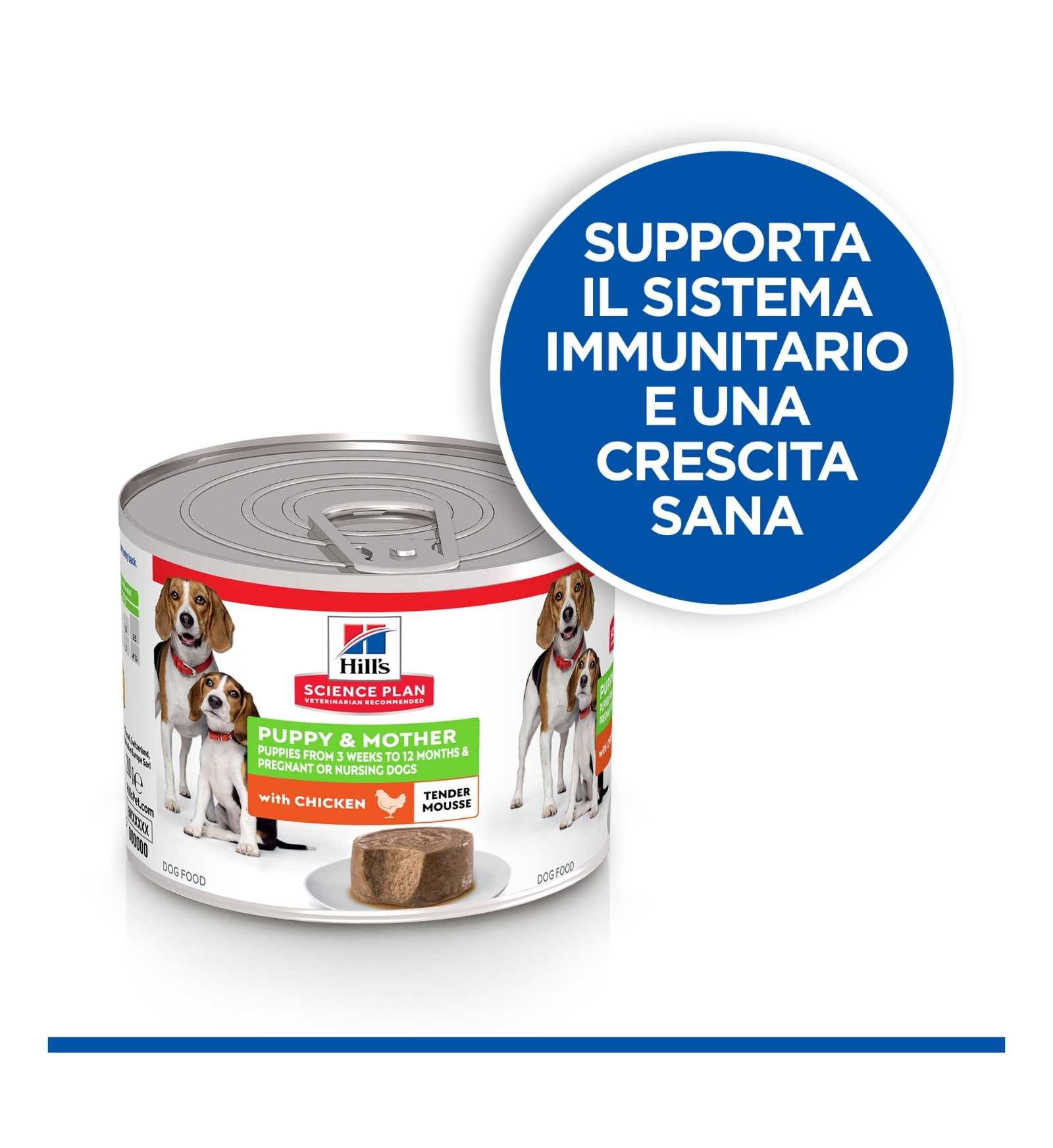 HILL'S SCIENCE PLAN CANE PUPPY E MOTHER MOUSSE AL POLLO DA 200 GR IN LATTINA