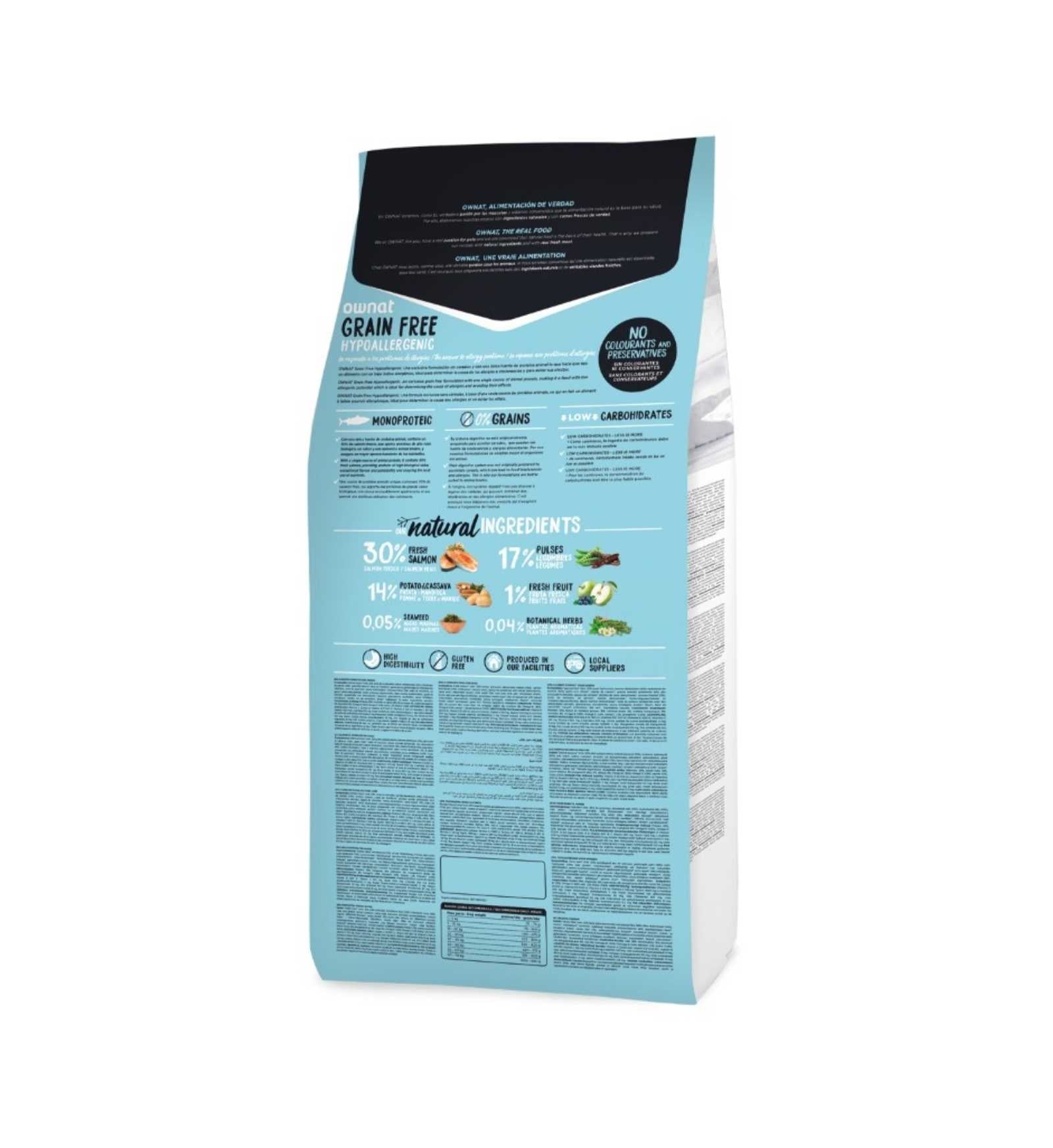 OWNAT CANE GRAIN FREE HYPOALLERGENIC SALMONE