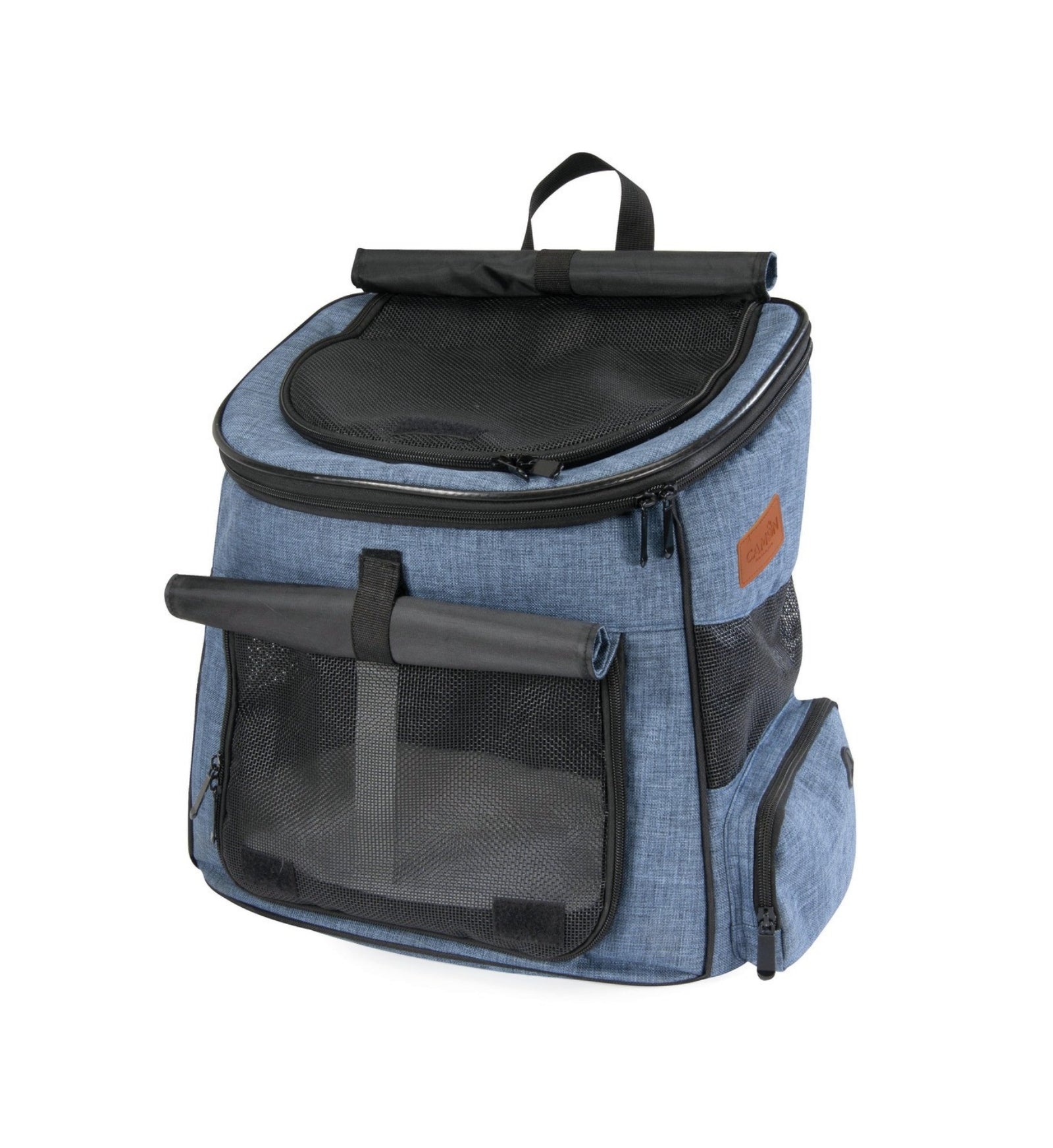 CAMON CANE TRASPORTINO ZAINO PER PICCOLI ANIMALI BLU 38 x 25 x 35 CM