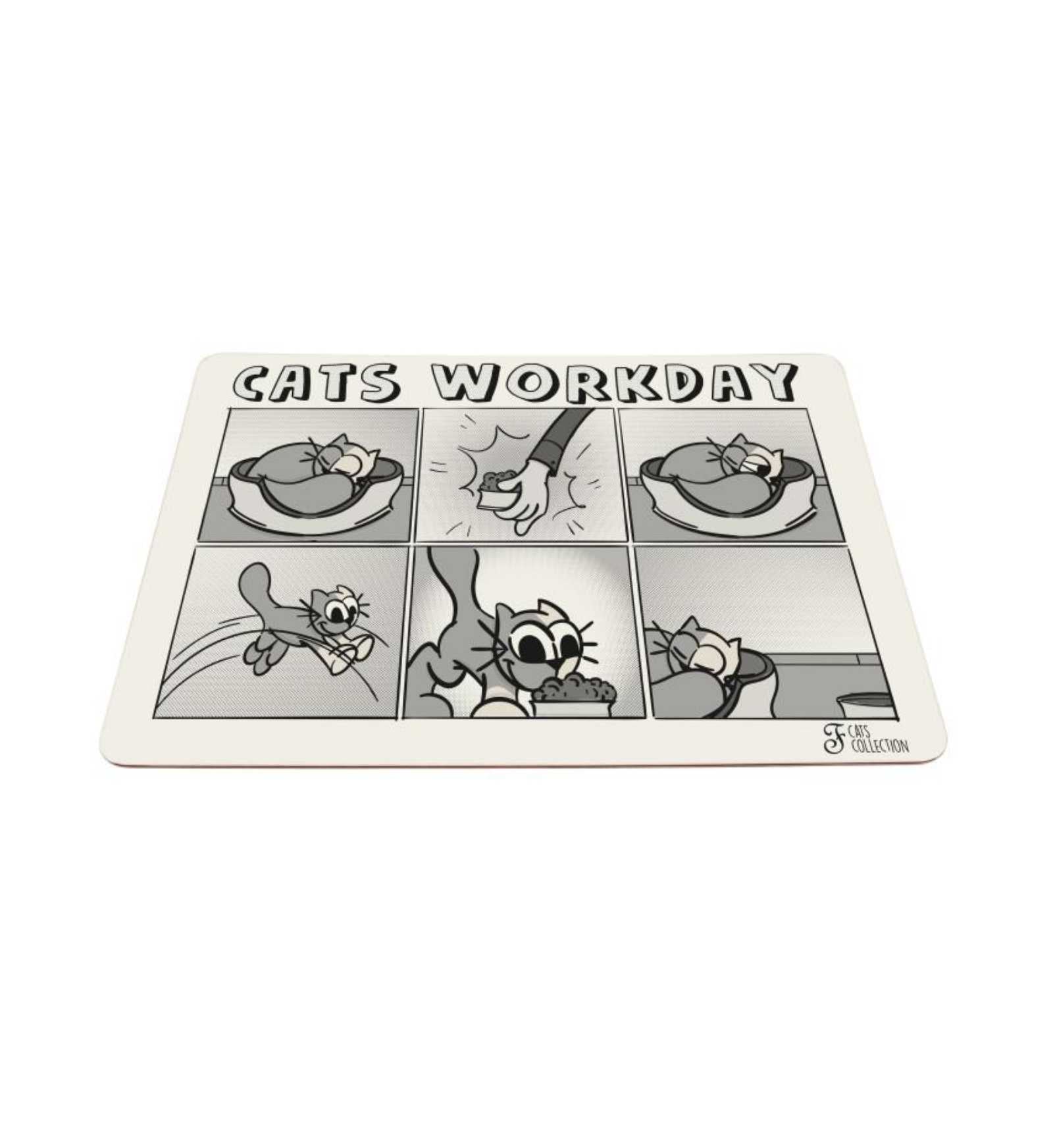 FERRIBIELLA GATTO TAPPETINO SOTTOCIOTOLA CATS WORKDAY 43 x 30 CM