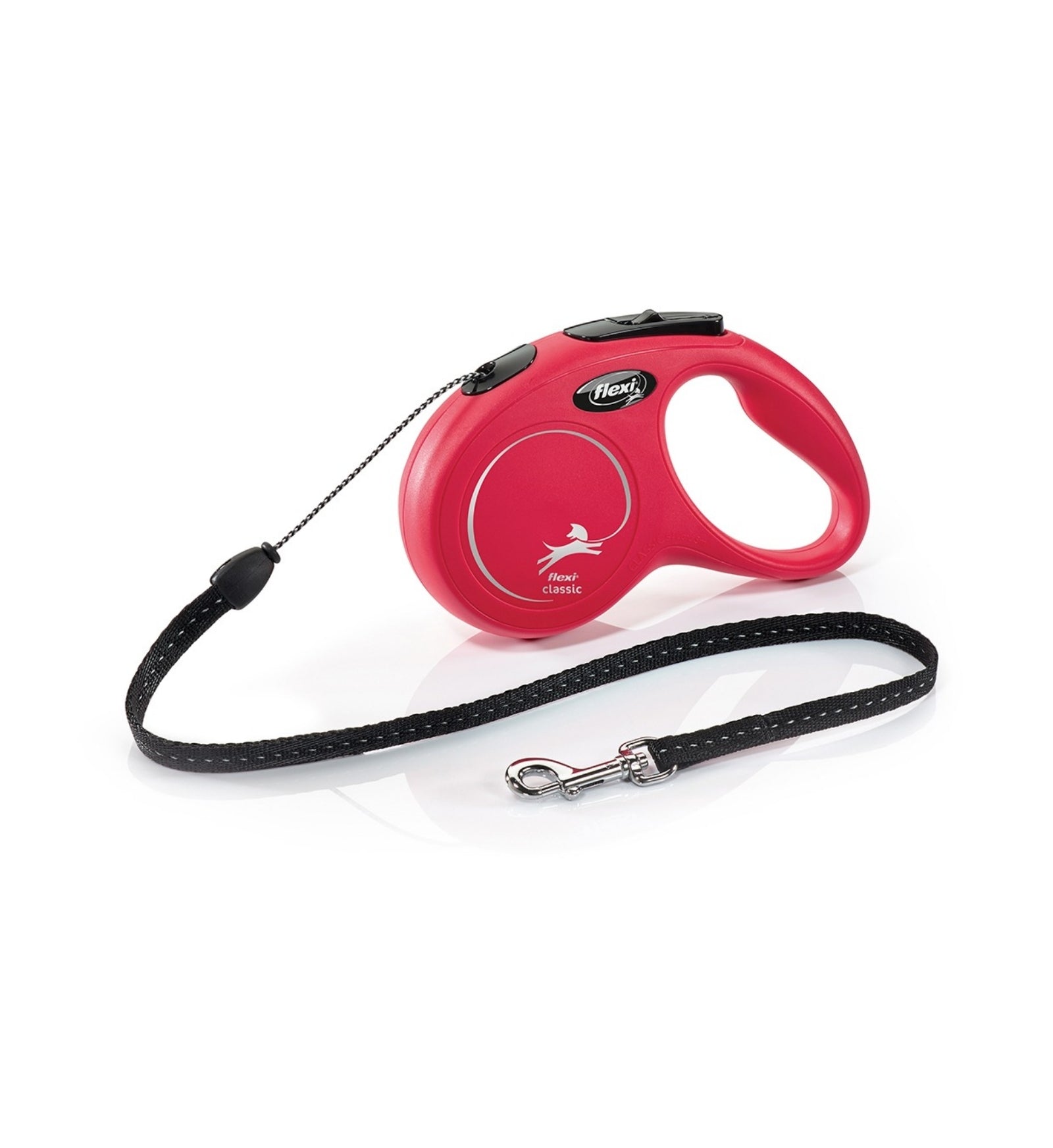 FLEXI CANE GUINZAGLIO NEW CLASSIC CORDA S 5M ROSSO MAX 12 KG