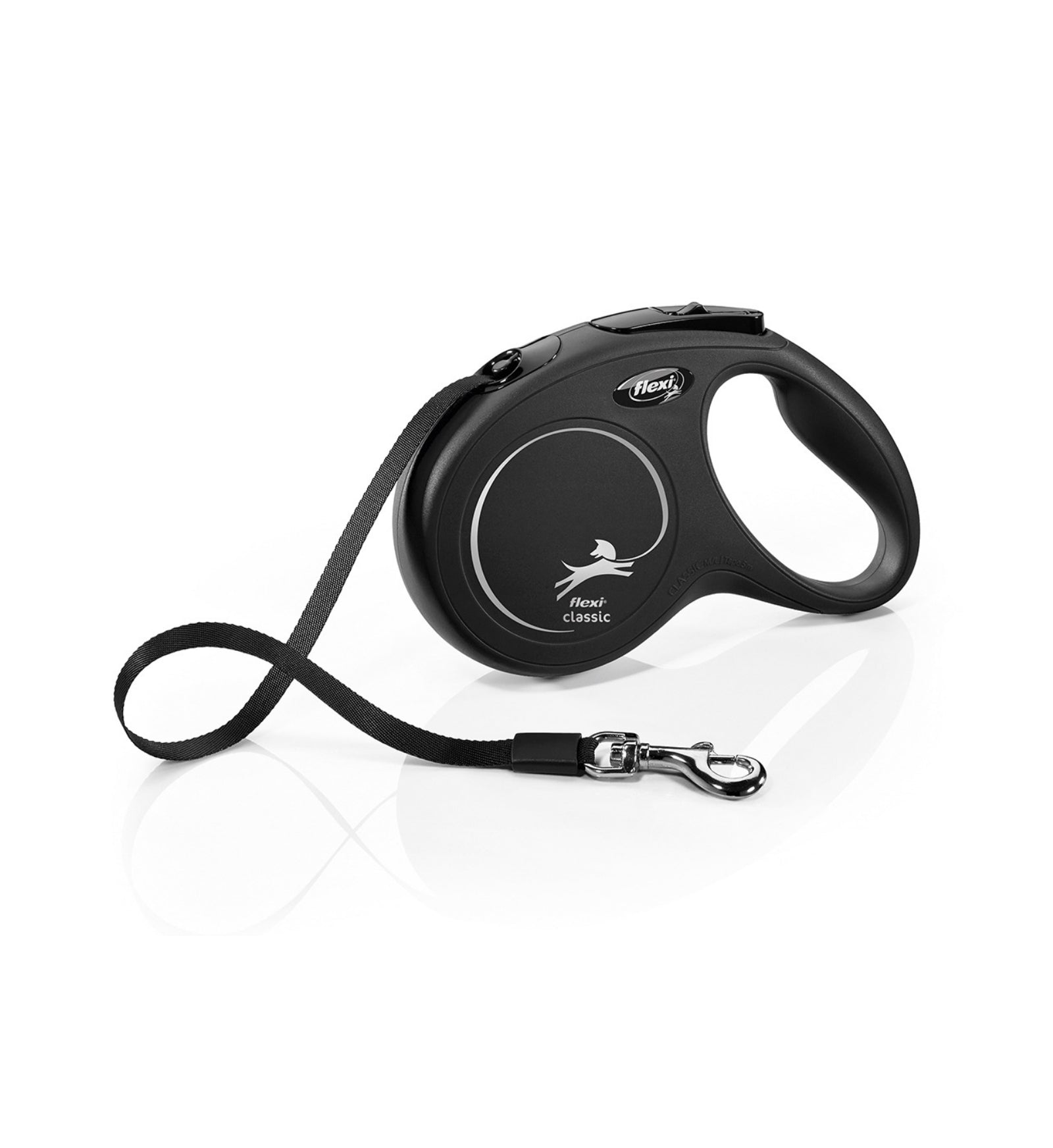FLEXI CANE GUINZAGLIO NEW CLASSIC FETTUCCIA M 5M NERO
