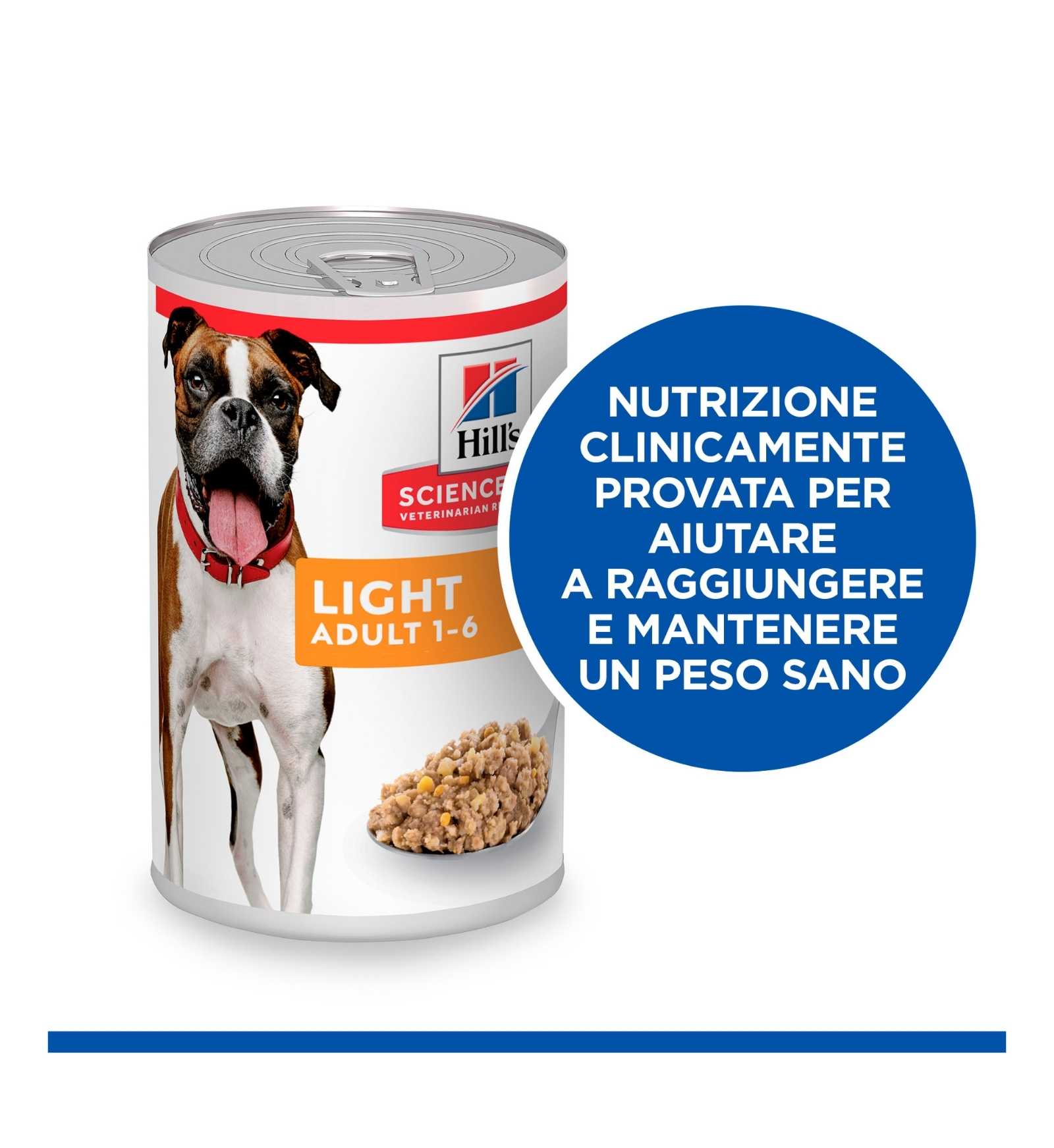 HILL'S SCIENCE PLAN CANE ADULT LIGHT AL POLLO DA 370G IN LATTINA