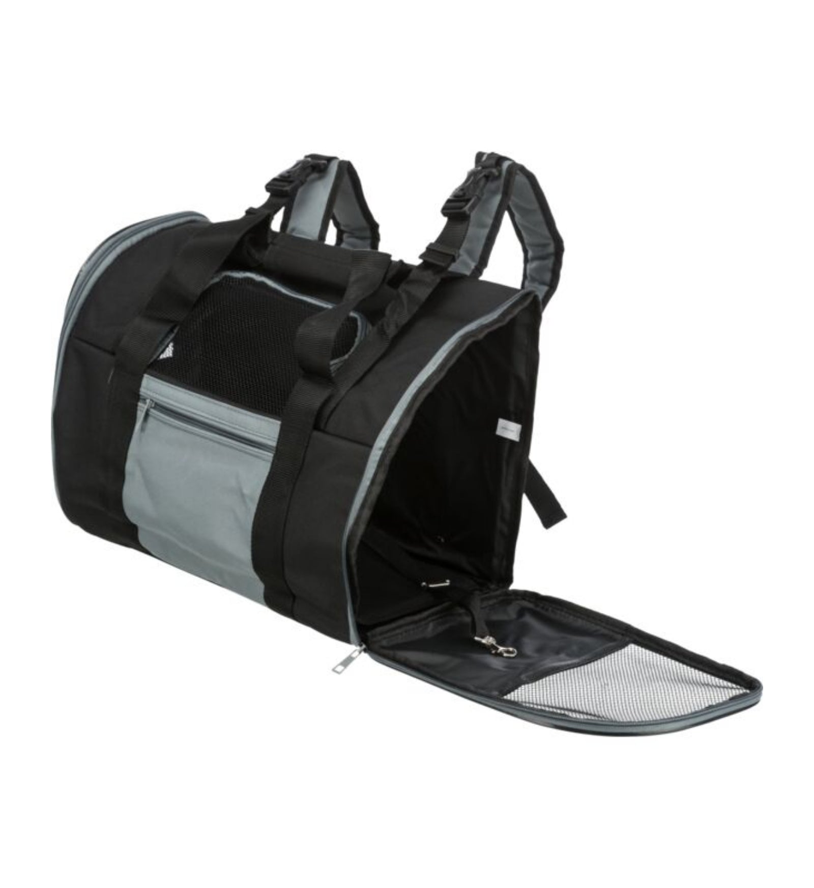 ZAINO CONNOR IN NYLON 44x30x21CM NERO-BLU