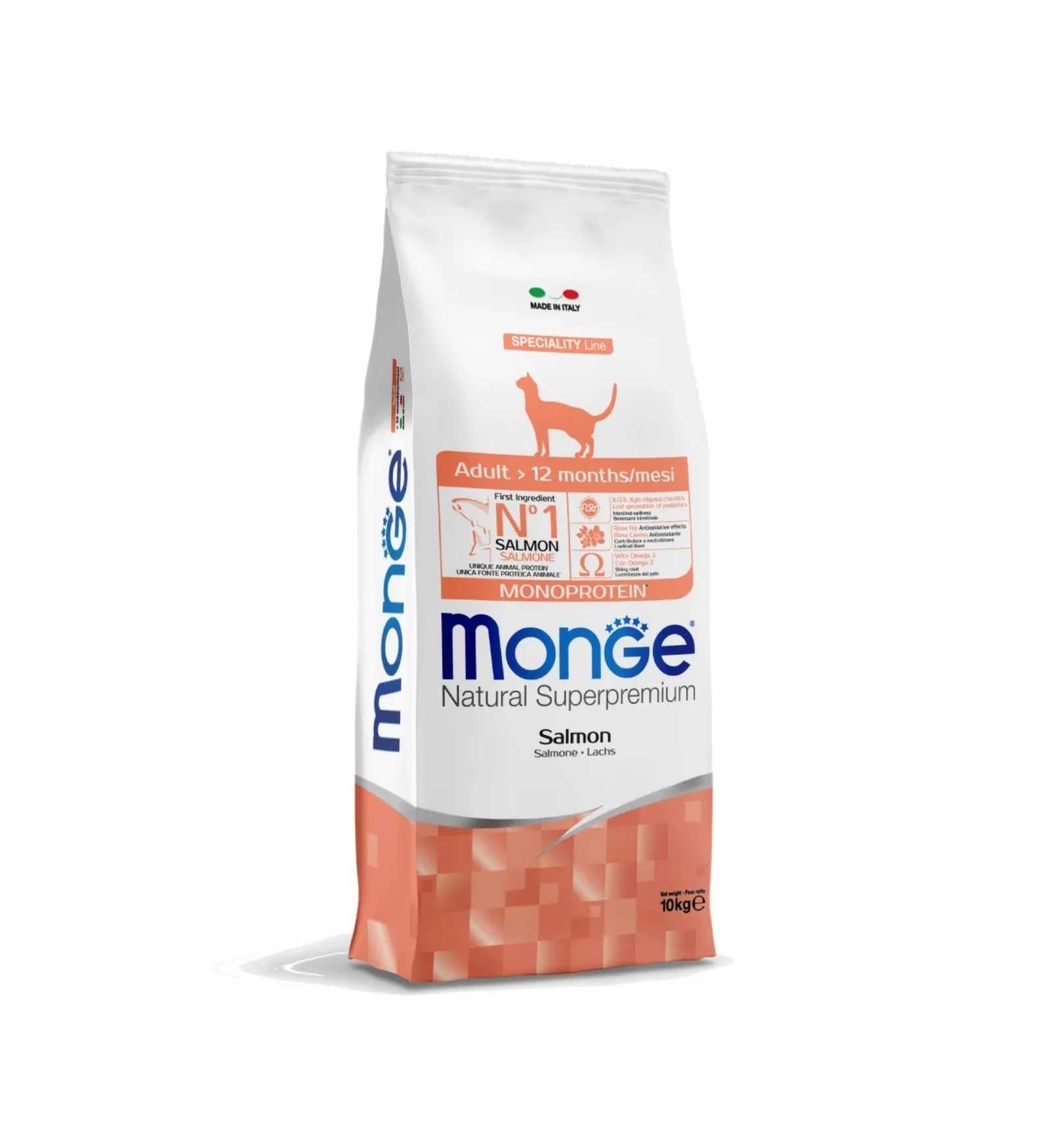 MONGE SUPERPREMIUM GATTO ADULT AL SALMONE