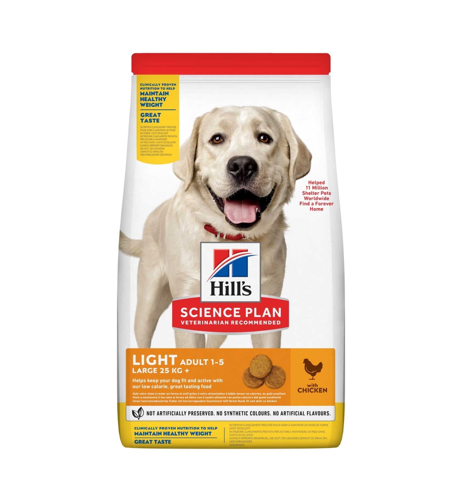 HILL'S SCIENCE PLAN CANE ADULT LARGE BREED LIGHT AL POLLO DA 14 KG