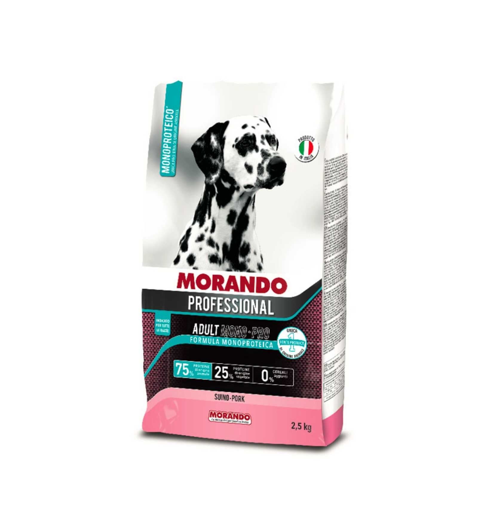 MORANDO MIGLIOR CANE PROFESSIONAL MONO PROTEICO SUINO DA 2,5 KG