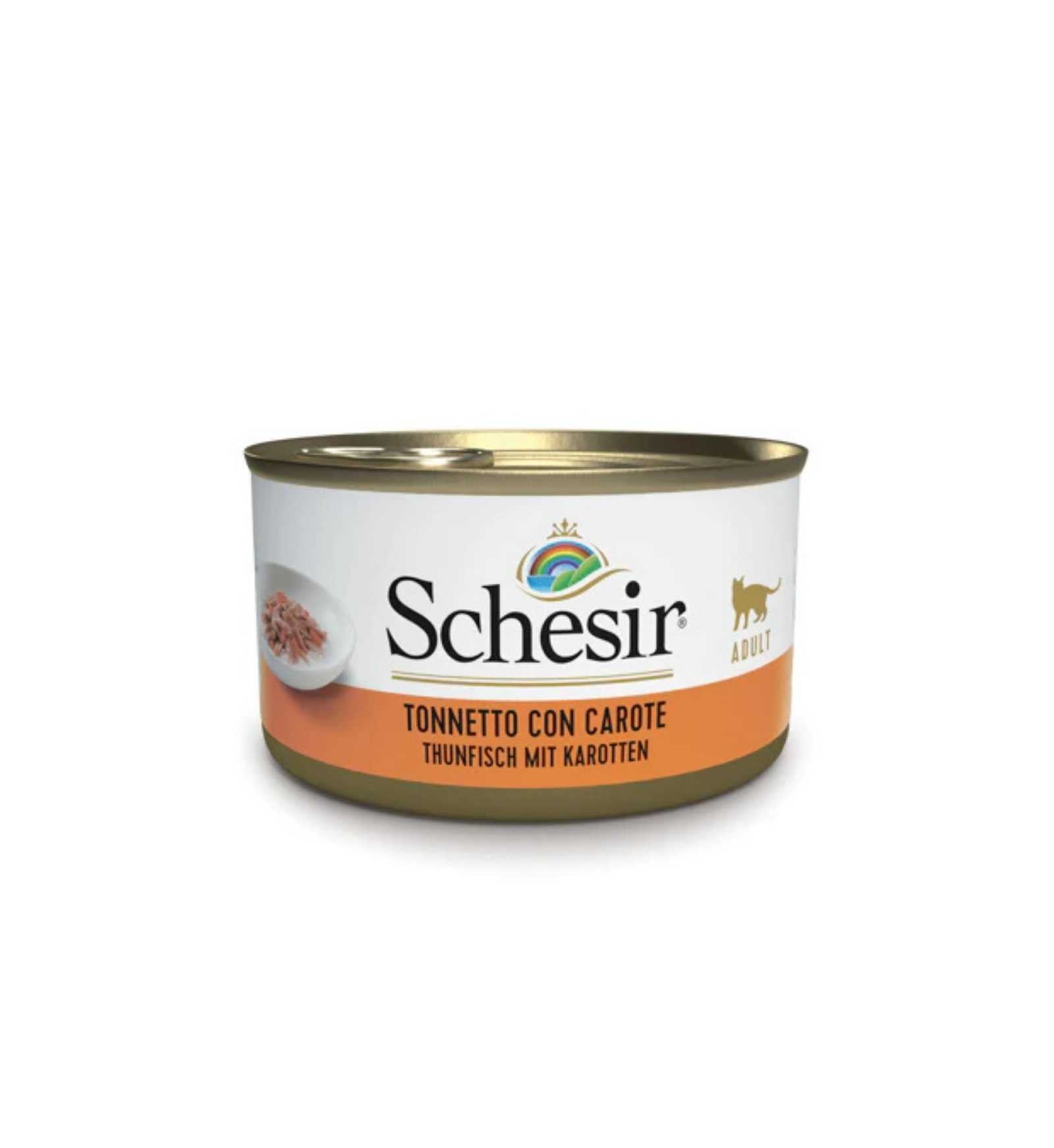SCHESIR GATTO TONNETTO CON CAROTE DA 85 GR IN LATTINA