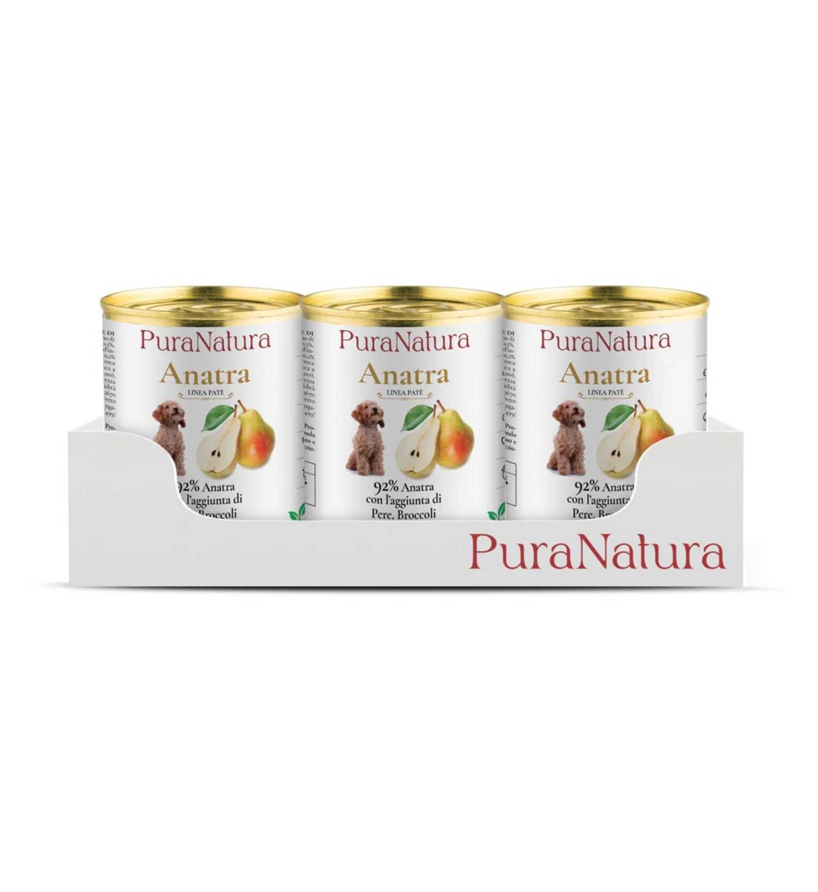 DALLA GRANA PURA NATURA CANE ADULT ANATRA E PERE DA 400 GR IN LATTINA