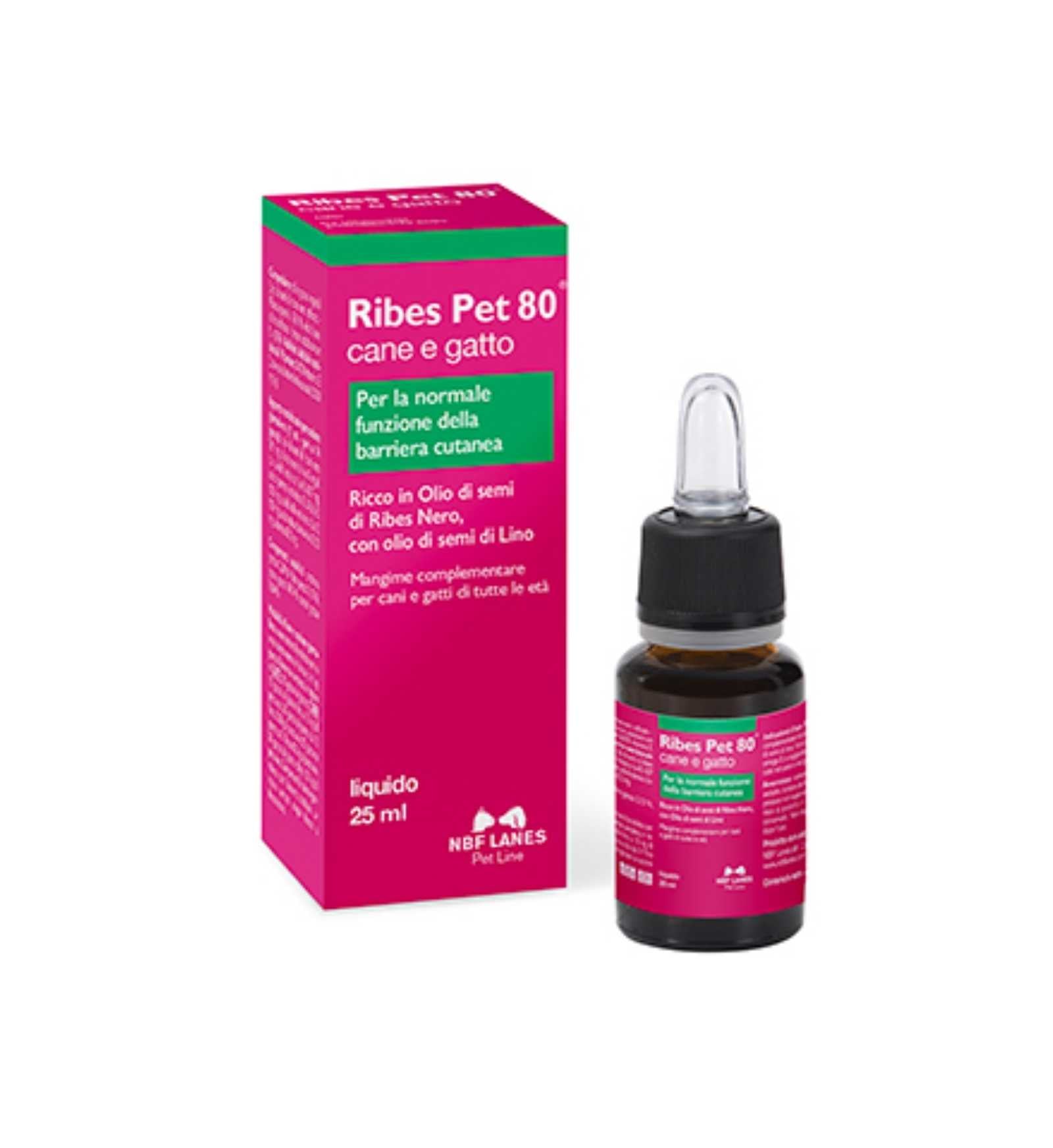NBF LANES CANE E GATTO RIBES PET 80 GOCCE DA 25 ML