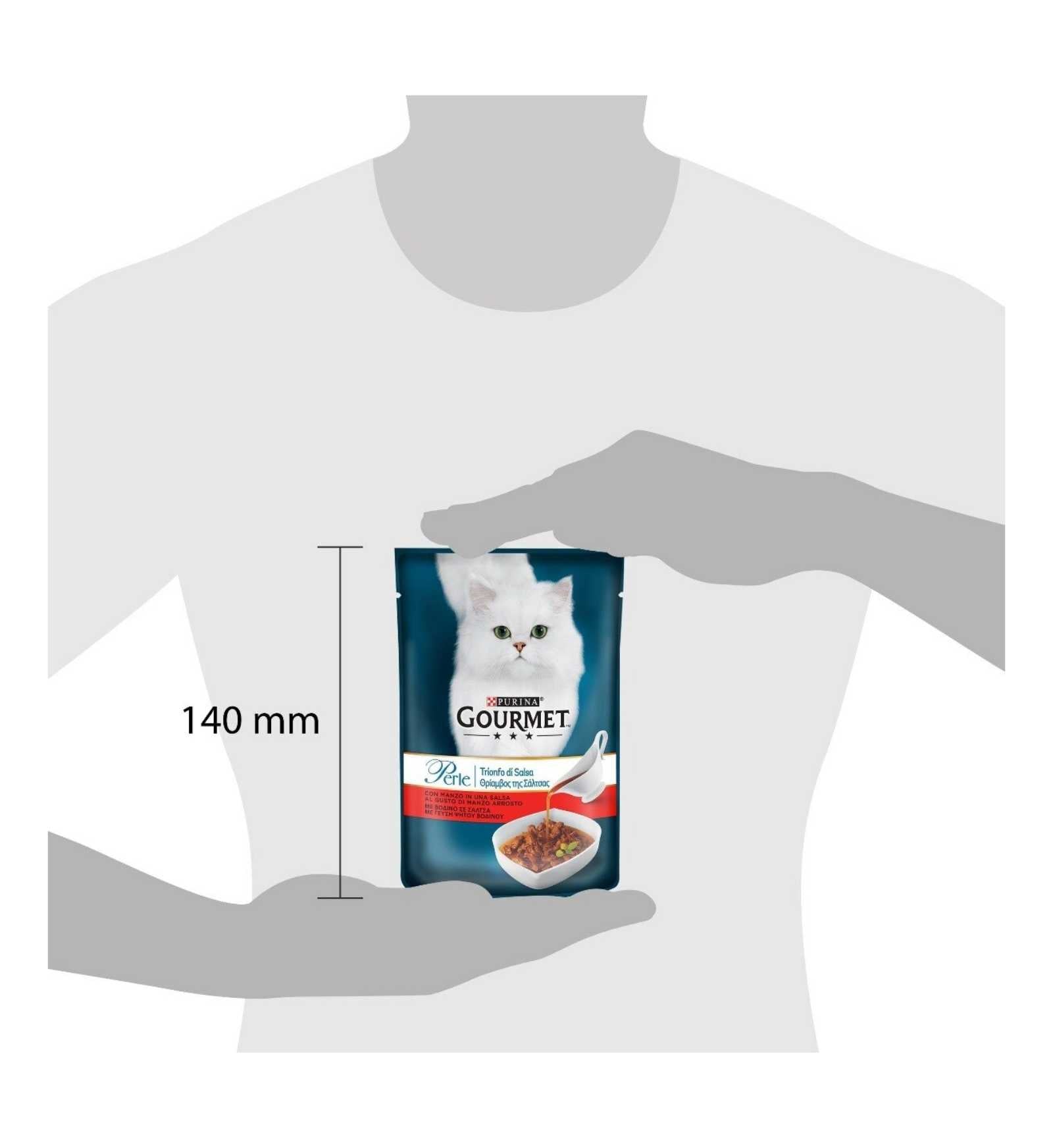 PURINA GOURMET PERLE GATTO TRIONFO DI SALSA CON MANZO DA 85 GR IN BUSTINA