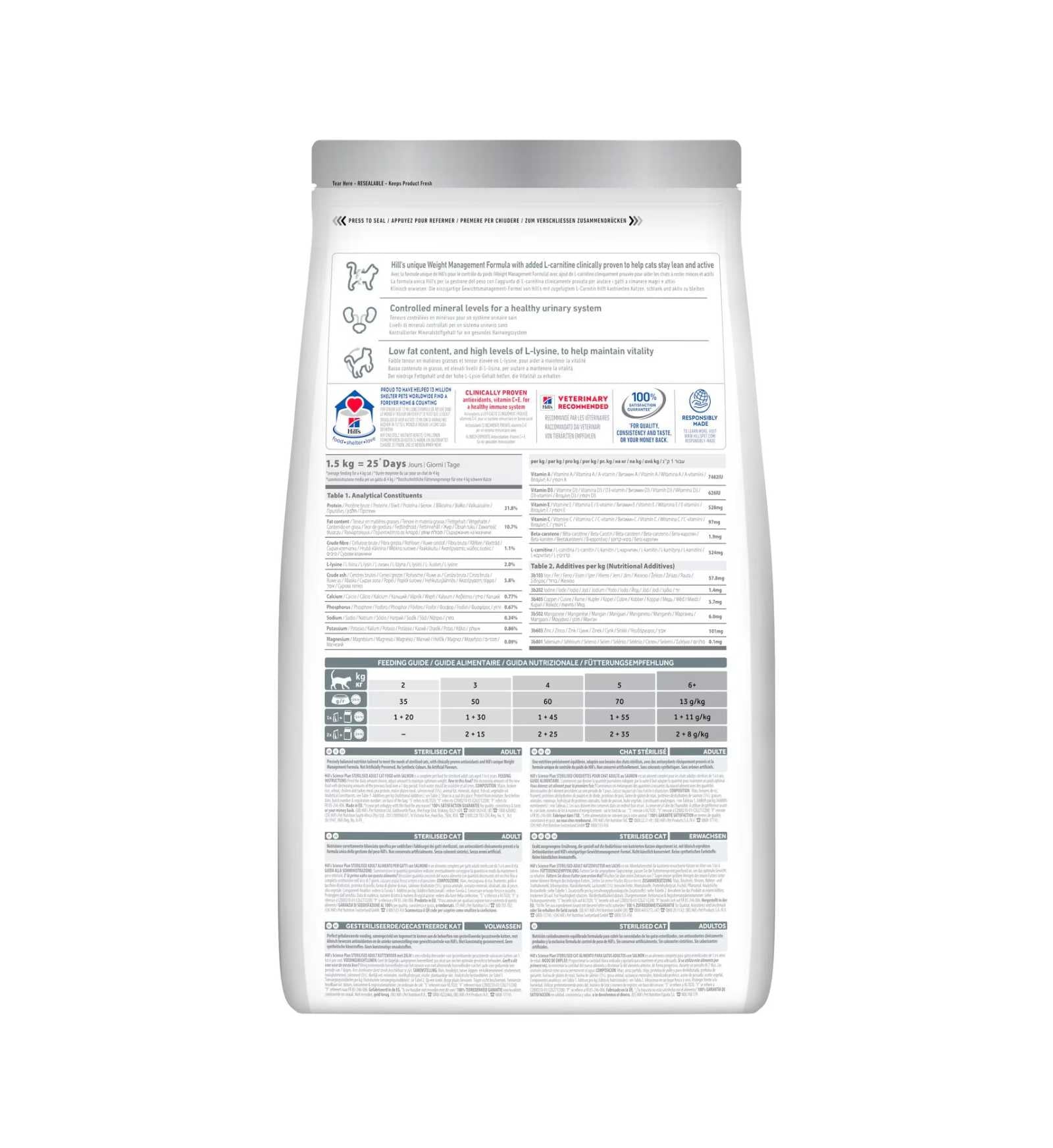 HILL'S SCIENCE PLAN GATTO ADULT STERILIZZATO AL SALMONE DA 3 KG