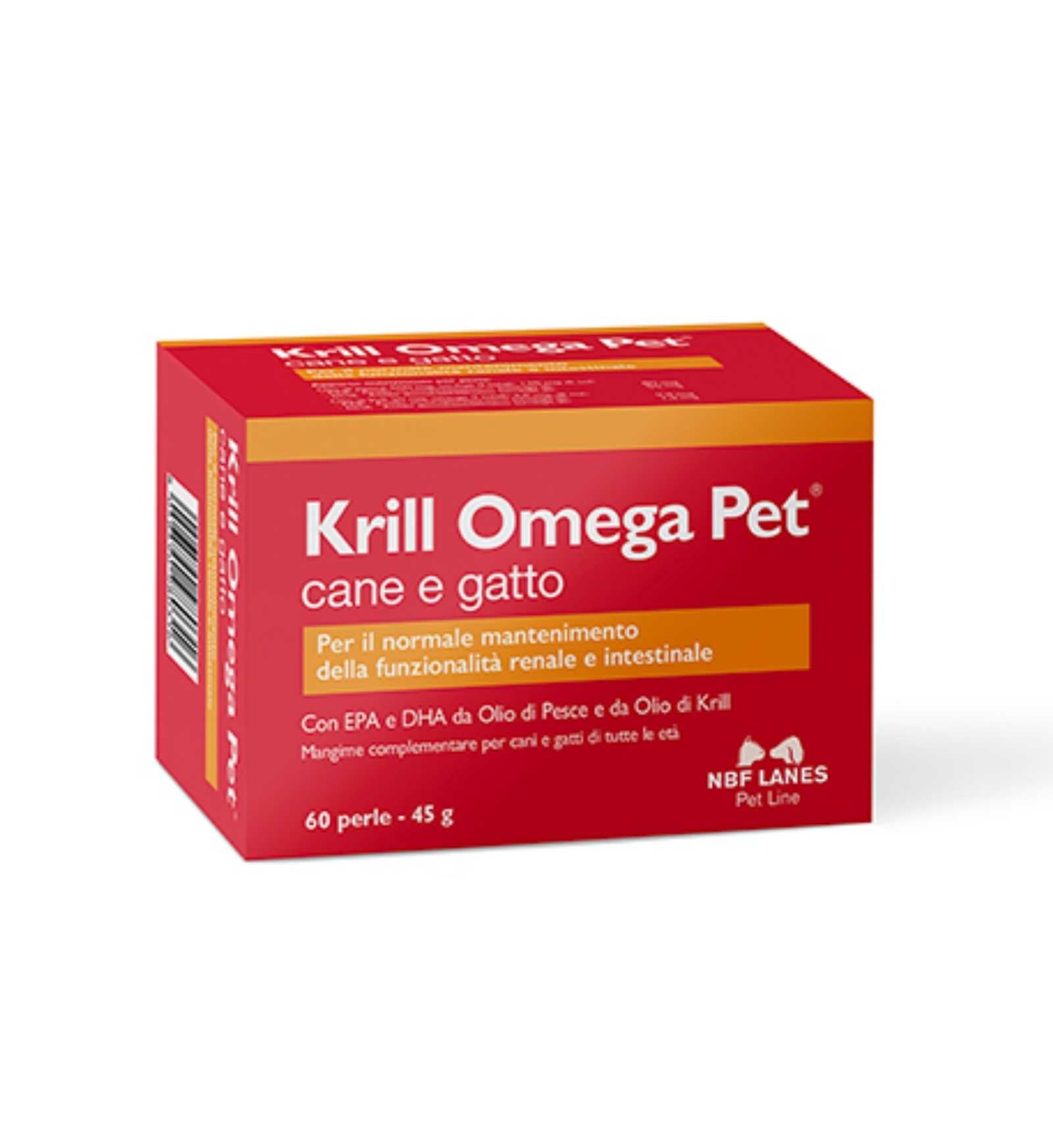NBF LANES CANE E GATTO KRILL OMEGA PET DA 60 PERLE