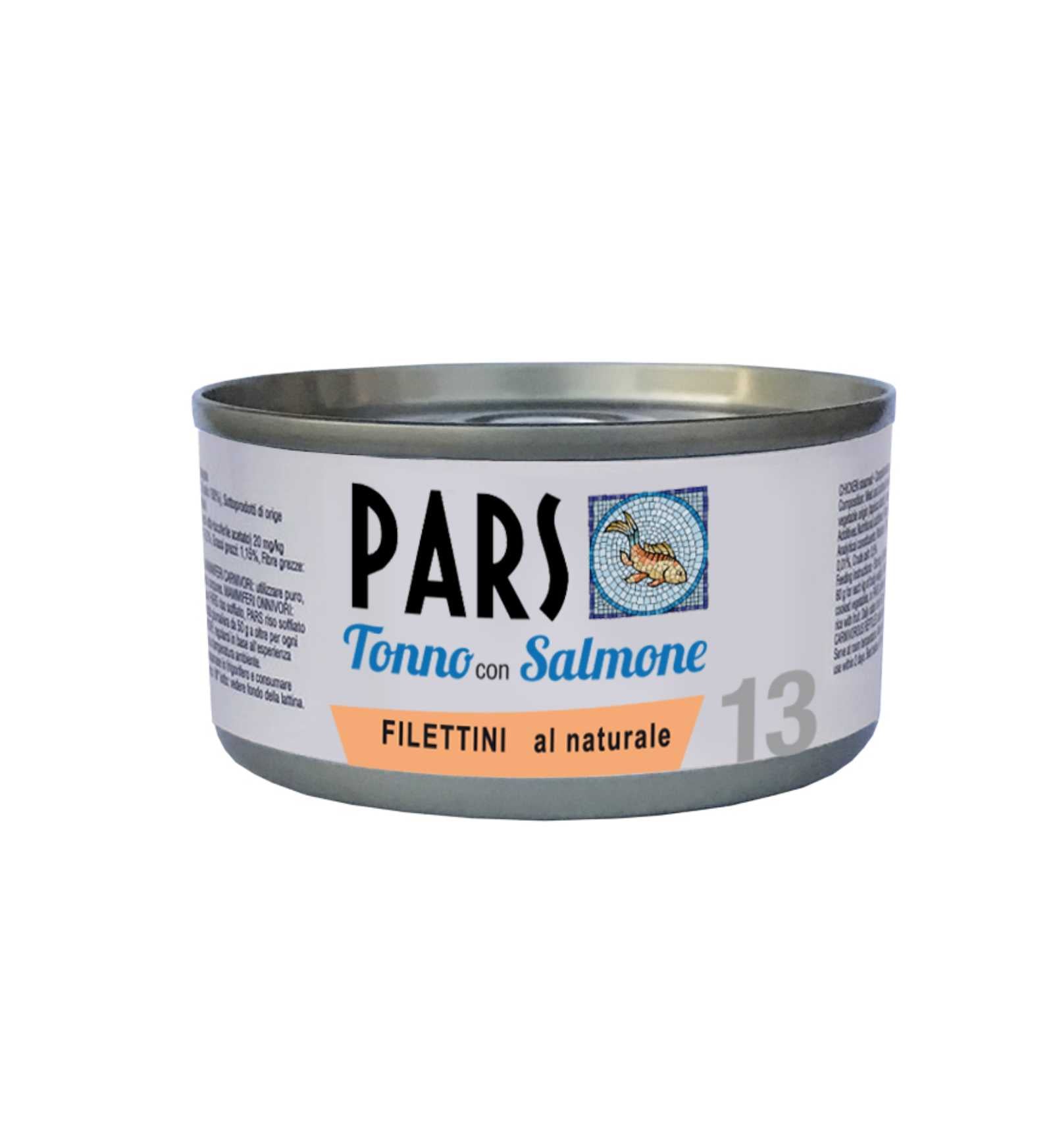 PARS CANE E GATTO FILETTI TONNO CON SALMONE IN LATTINA DA 85 GR