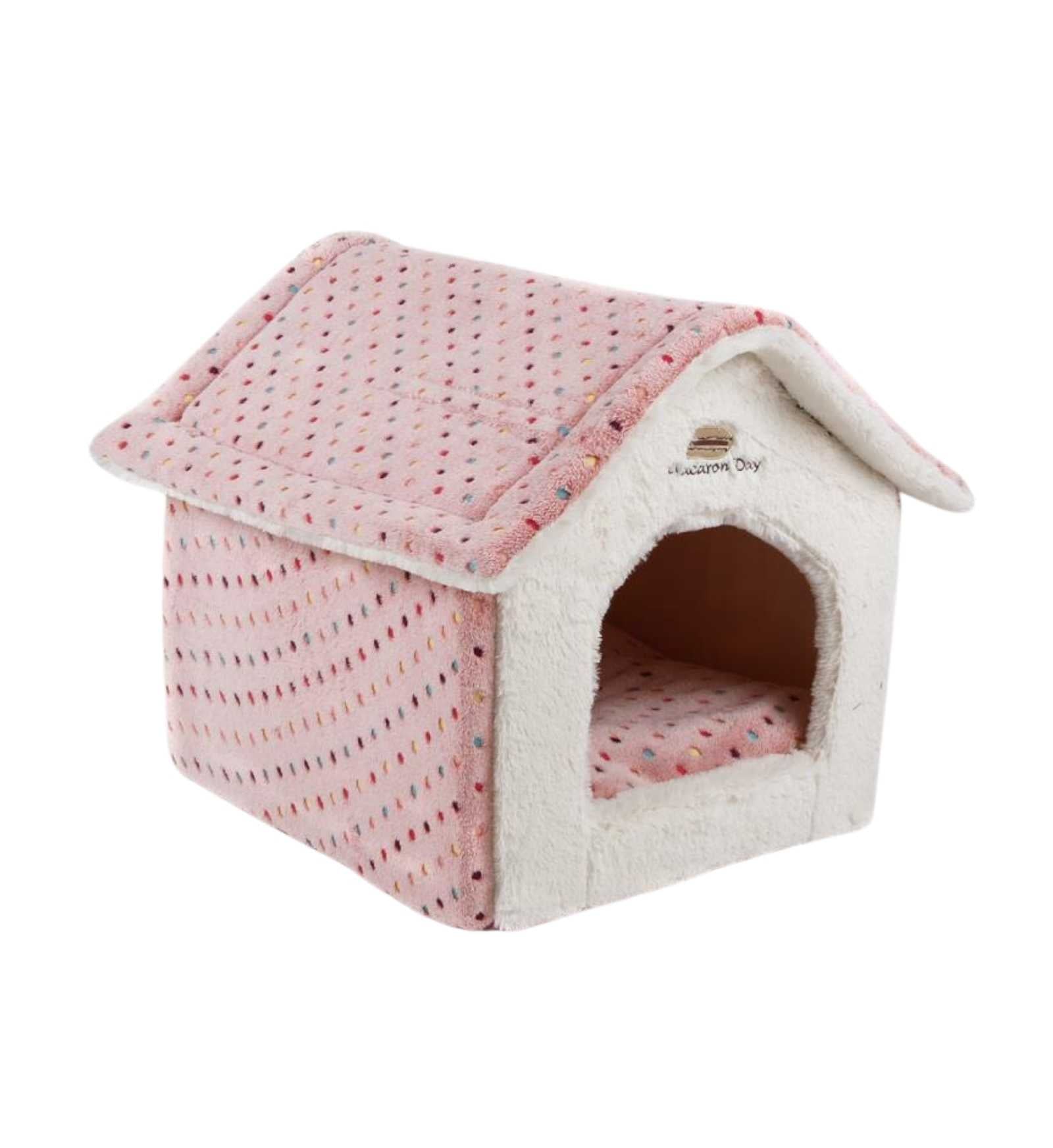 FERRIBIELLA CANE CASETTA MORBIDA 58 x 48 x 54 CM ROSA