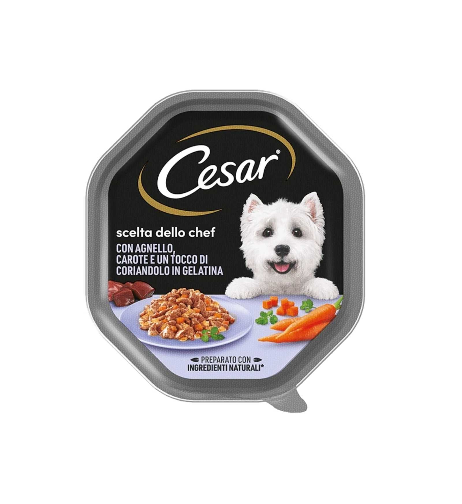 CESAR CANE CHEF ALL' AGNELLO CAROTE E CORIANDOLO DA 150 GR
