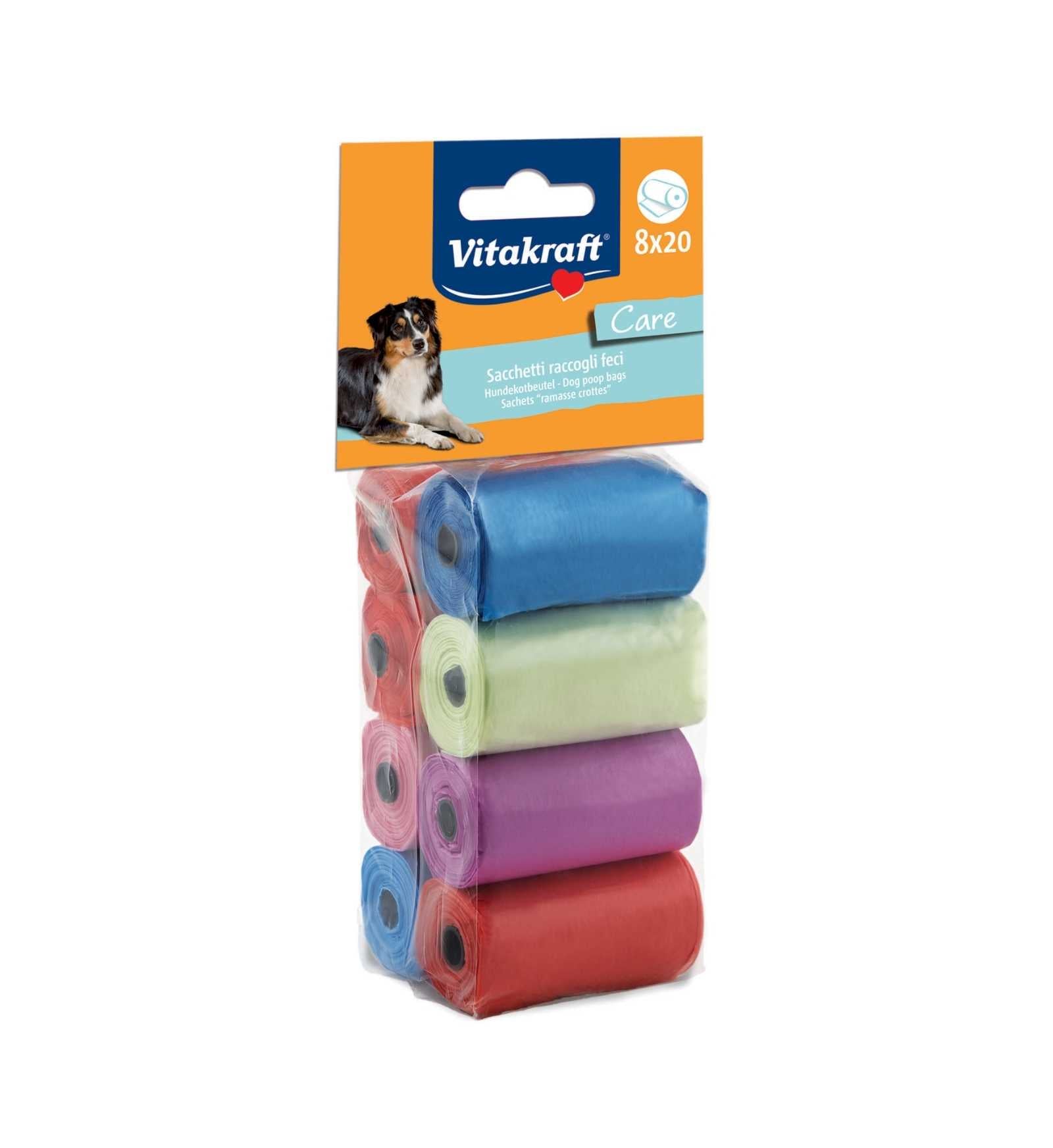 VITAKRAFT CANE SACCHETTI IGIENICI RACCOGLI FECI 8 x 20 PEZZI