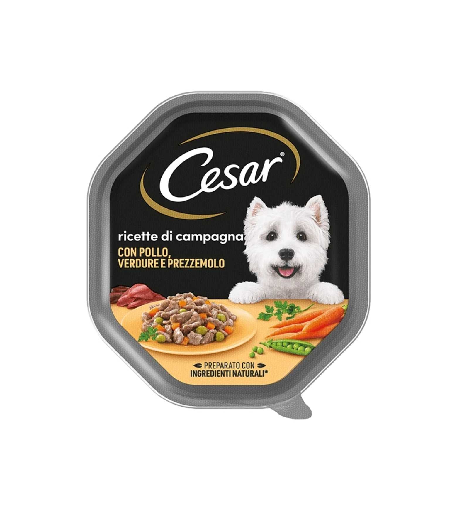 CESAR CANE RICETTE DI CAMPAGNA AL POLLO E VERDURE DA 150 GR