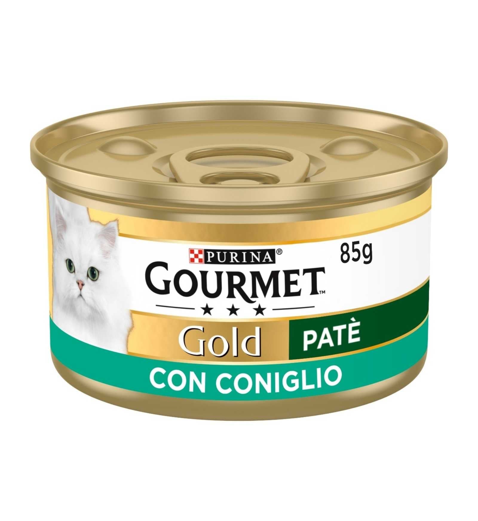 PURINA GOURMET GOLD GATTO PATE' AL CONIGLIO DA 85 GR IN LATTINA