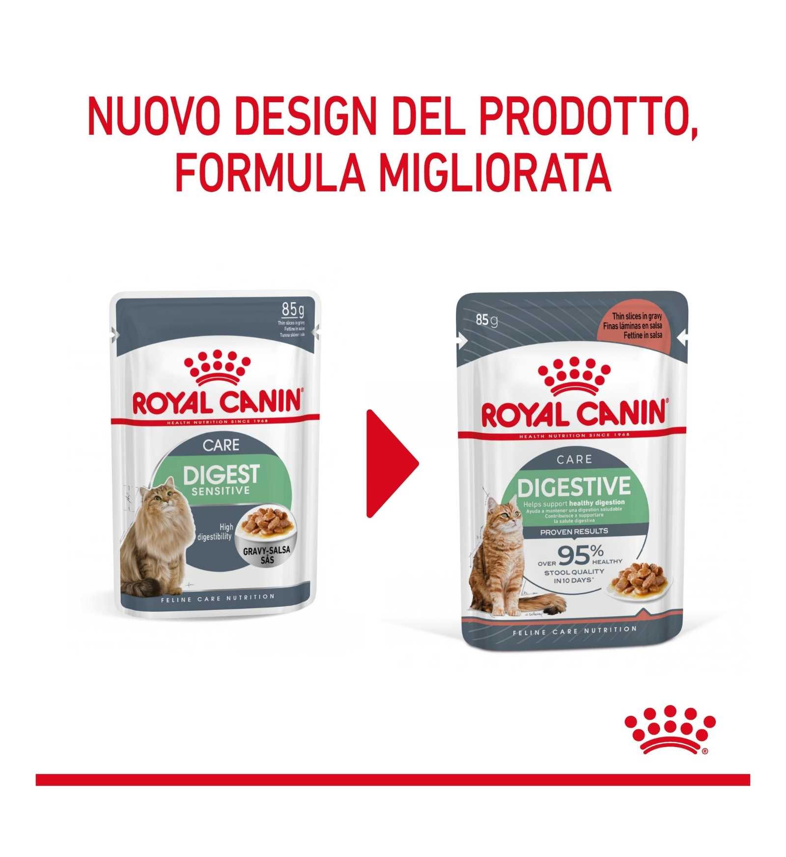 ROYAL CANIN GATTO DIGESTION SENSITIVE GRAVY DA 85 GR IN BUSTA