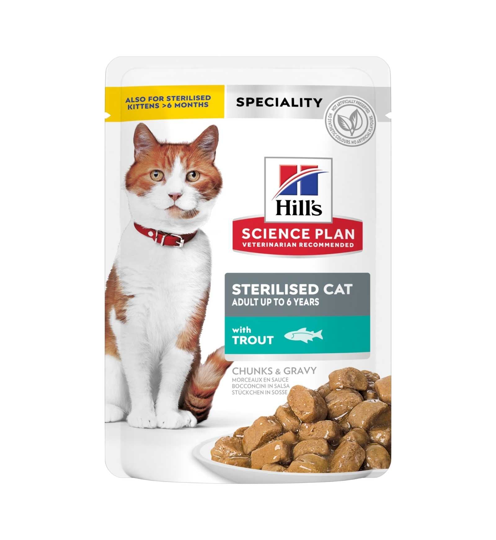 HILL'S SCIENCE PLAN GATTO ADULT STERILISED ALLA TROTA DA 85 GR IN BUSTA