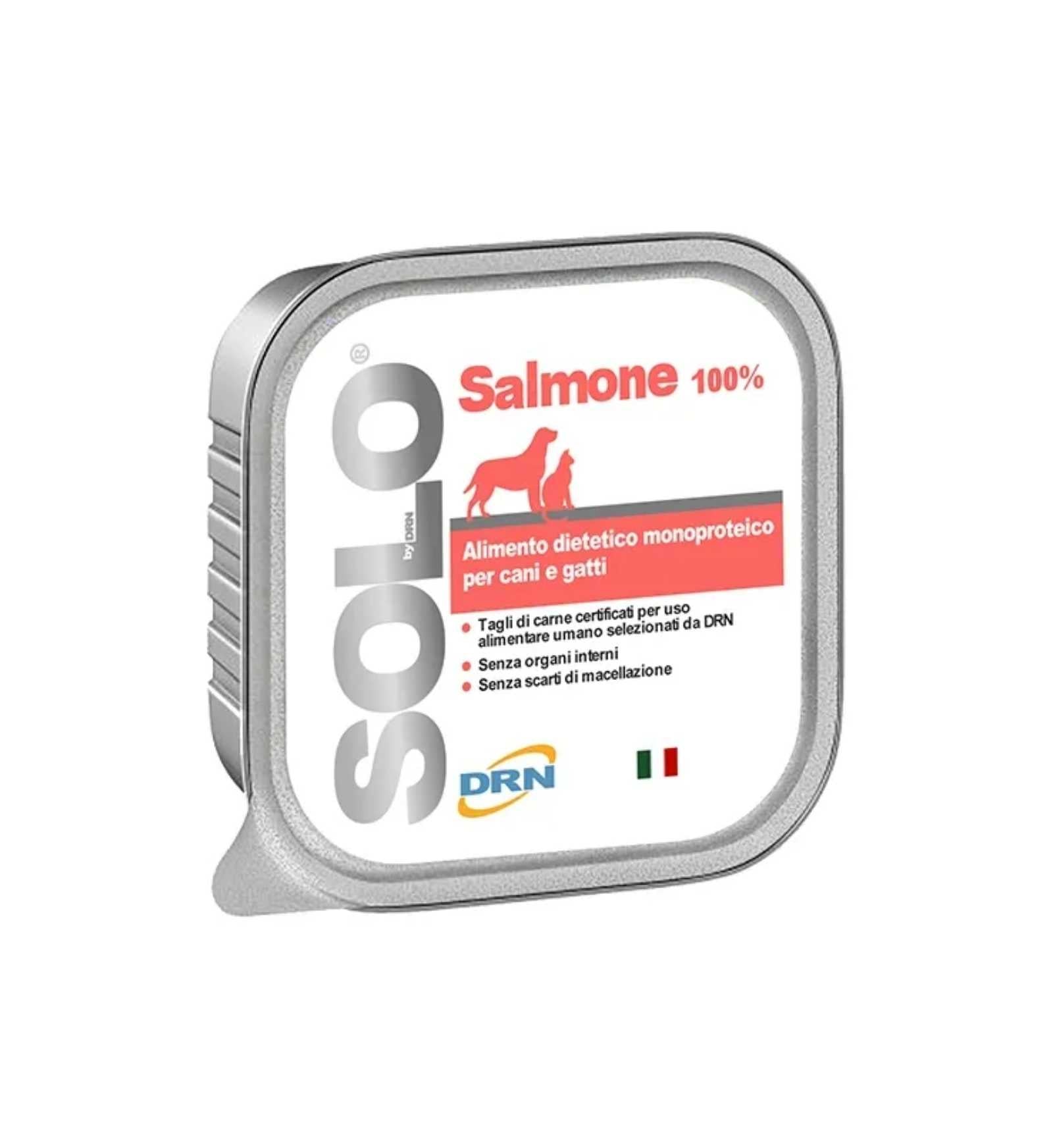 DRN SOLO SALMONE MONOPROTEICO IN VASCHETTA