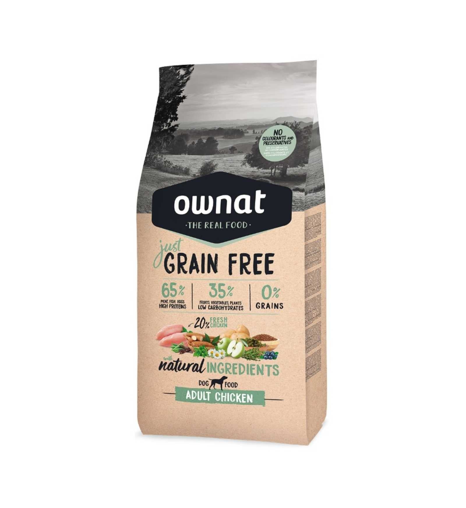 OWNAT CANE GRAIN FREE ADULT JUST POLLO DA 3 KG