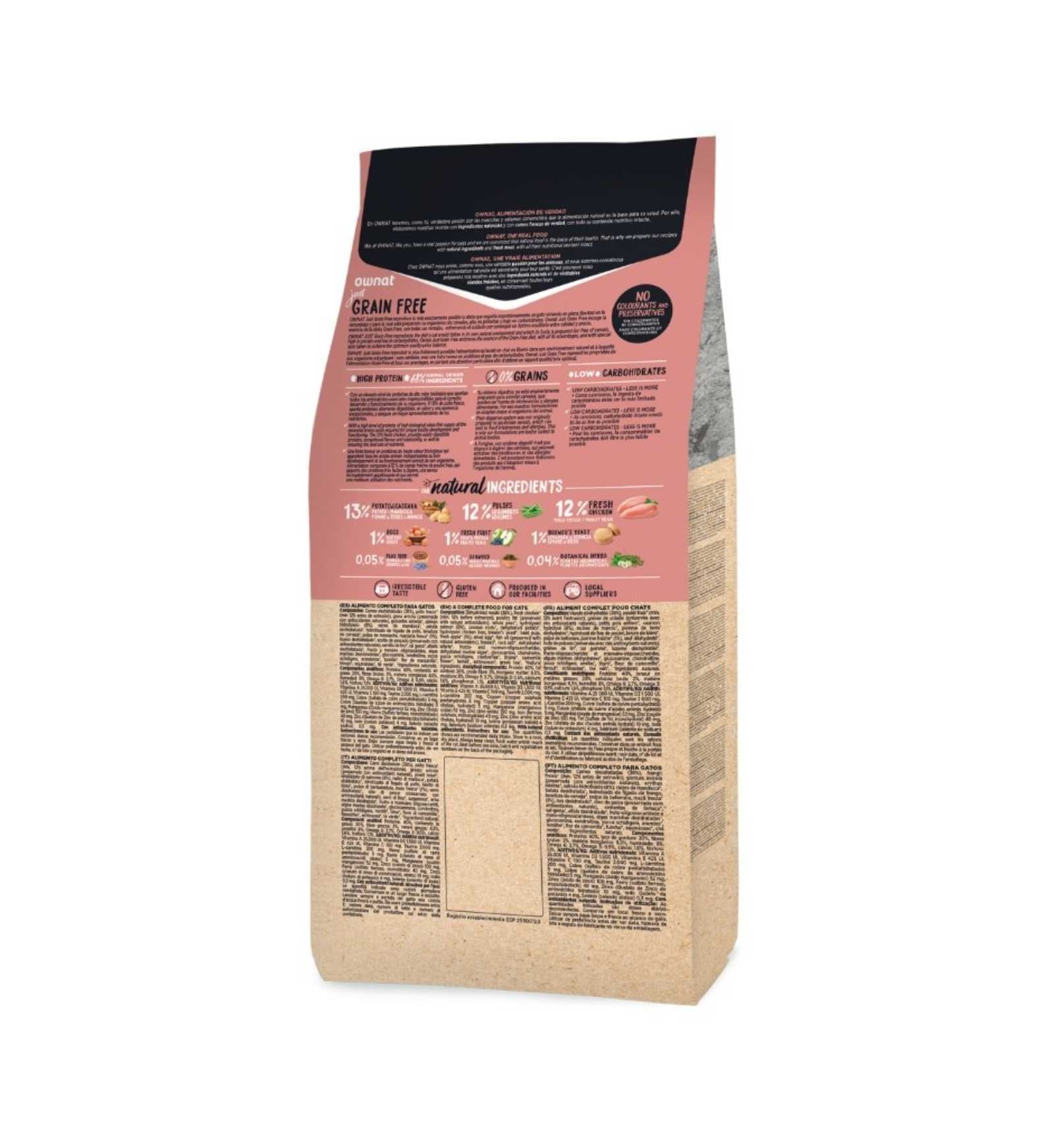 OWNAT GATTO GRAIN FREE JUST ADULT POLLO DA 1 KG