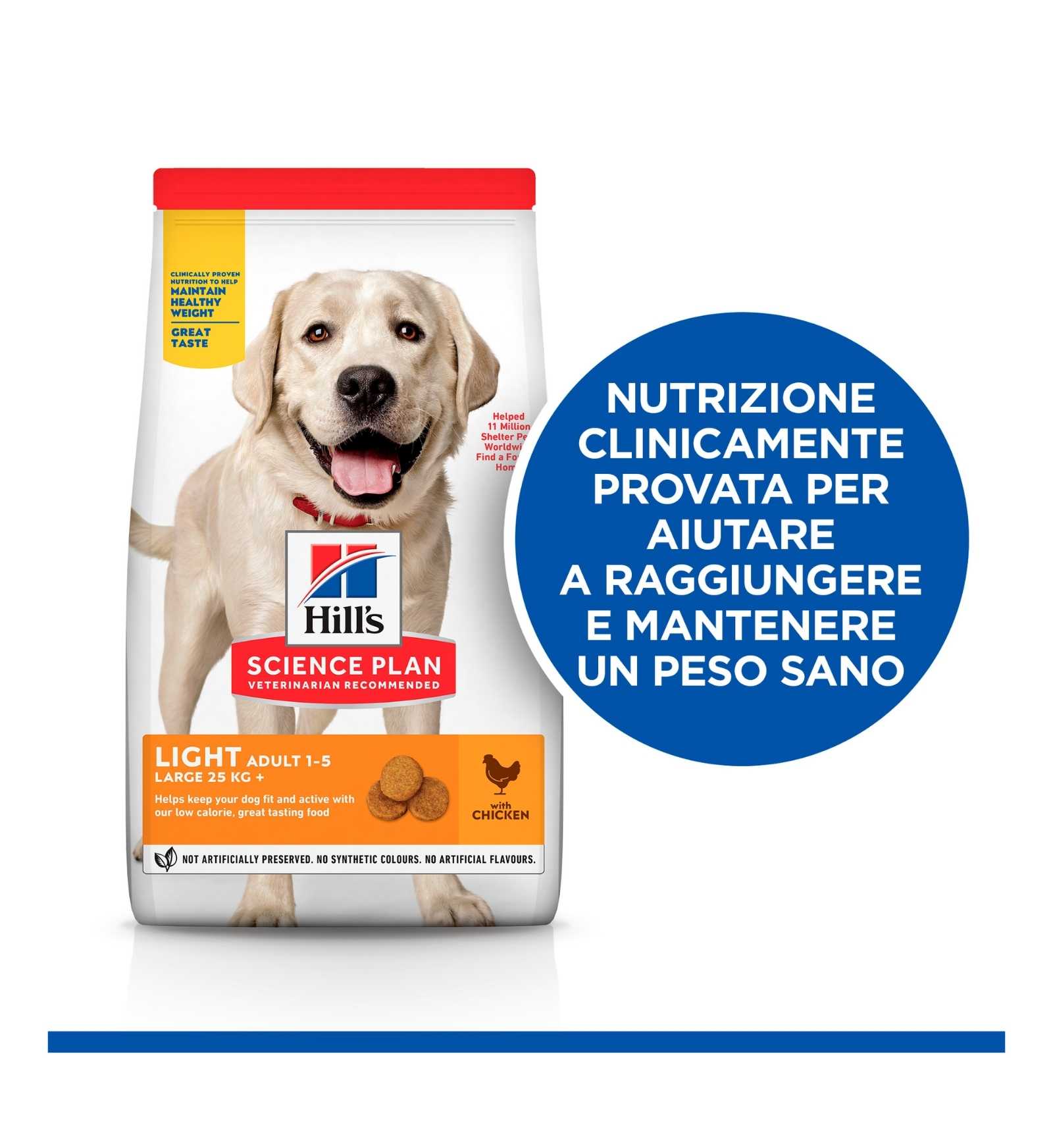 HILL'S SCIENCE PLAN CANE ADULT LARGE BREED LIGHT AL POLLO DA 14 KG