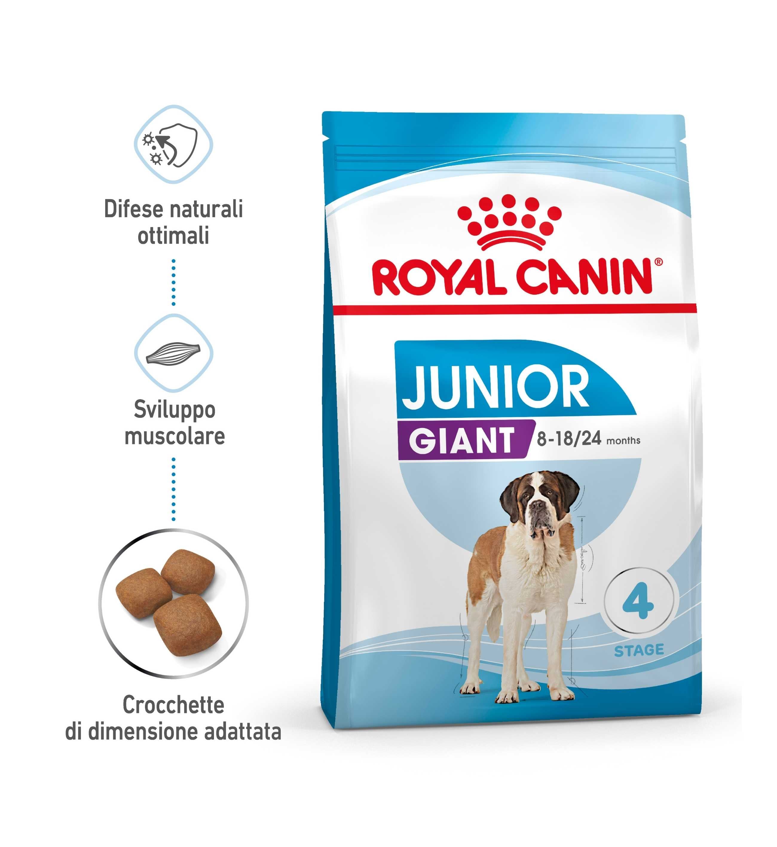 ROYAL CANIN CANE JUNIOR GIANT DA 15 KG