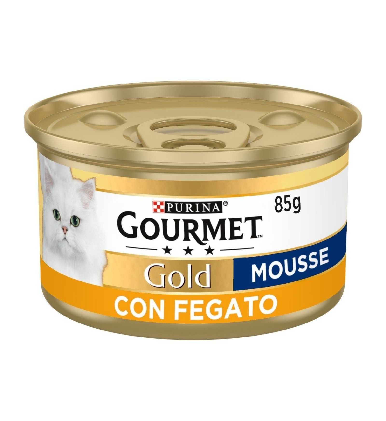 PURINA GOURMET GOLD GATTO MOUSSE AL FEGATO DA 85 GR IN LATTINA