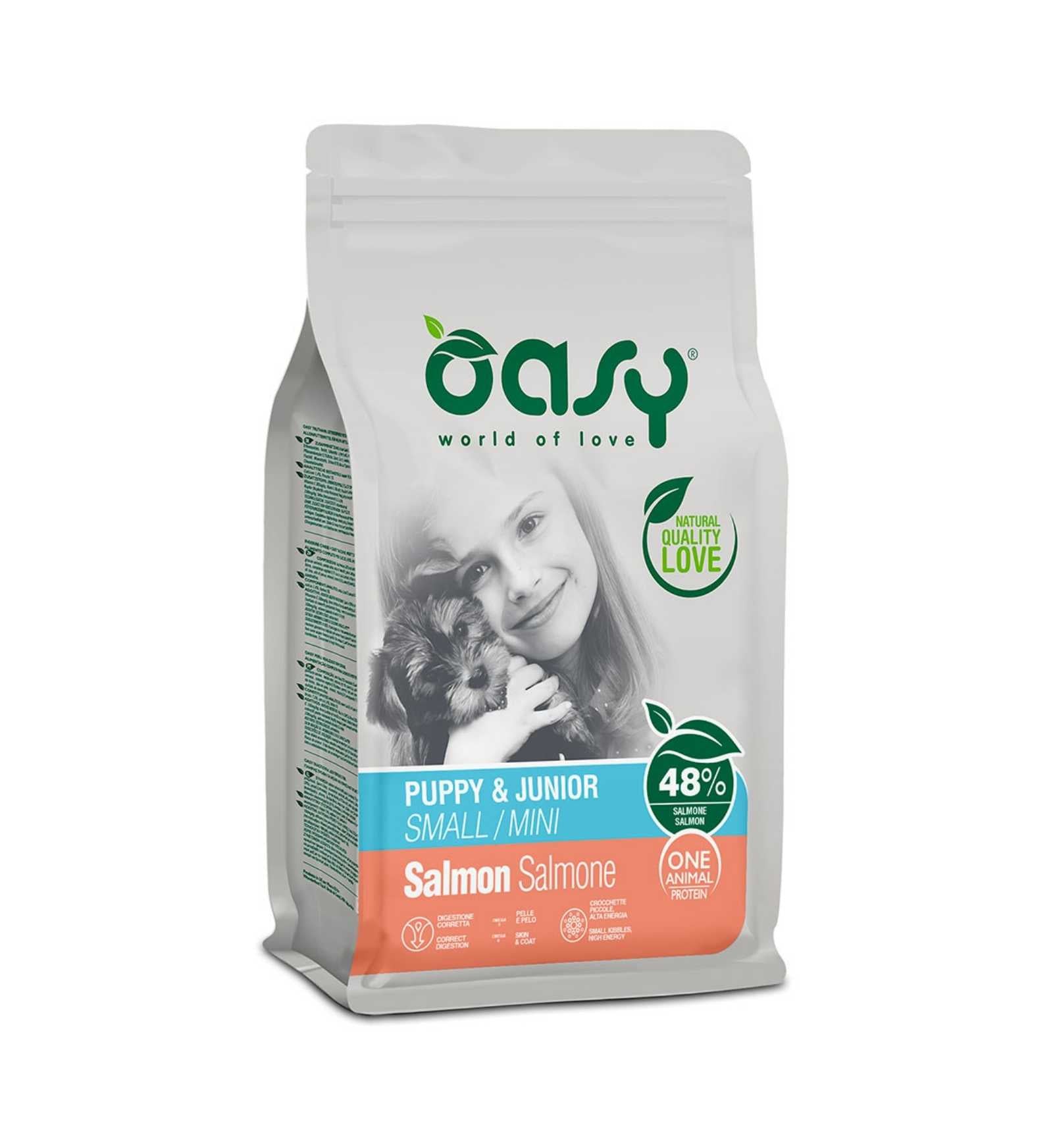 OASY CANE PUPPY MINI SALMONE