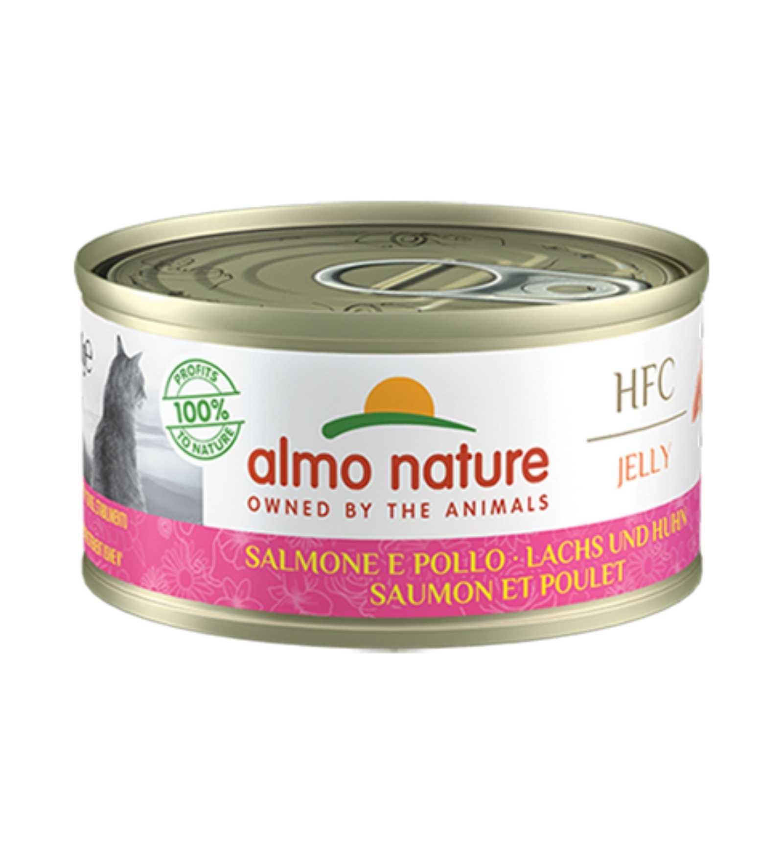 ALMO NATURE GATTO LEGEND CAT MULTIPACK CON SALMONE E POLLO 6 PEZZI DA 70 GR