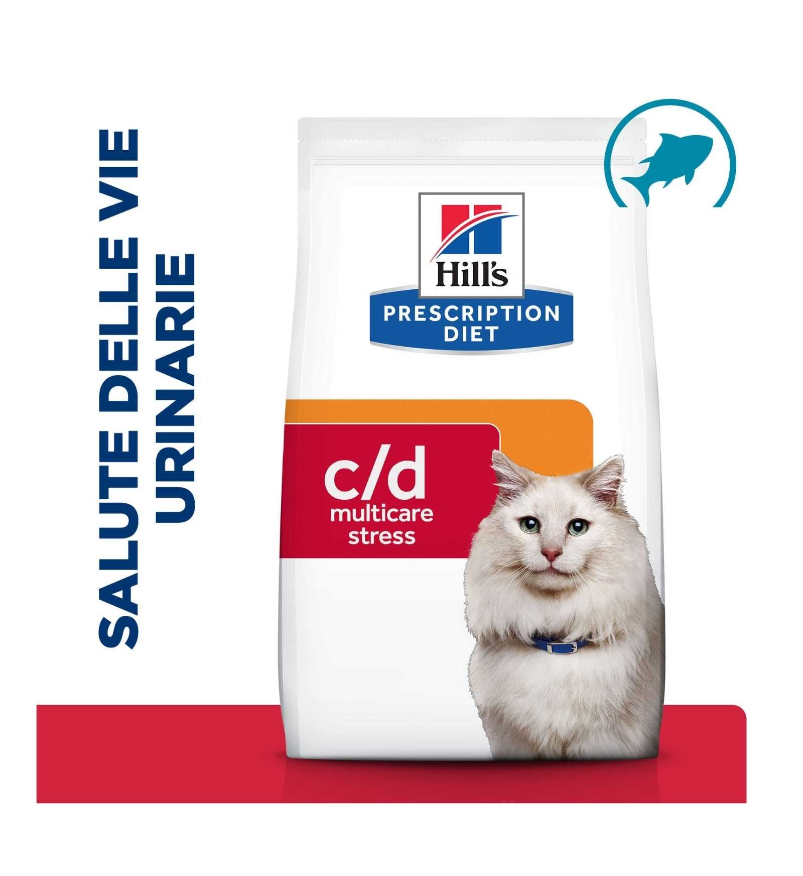 HILL'S PRESCRIPTION DIET GATTO C/D URINARY CARE STRESS AL PESCE