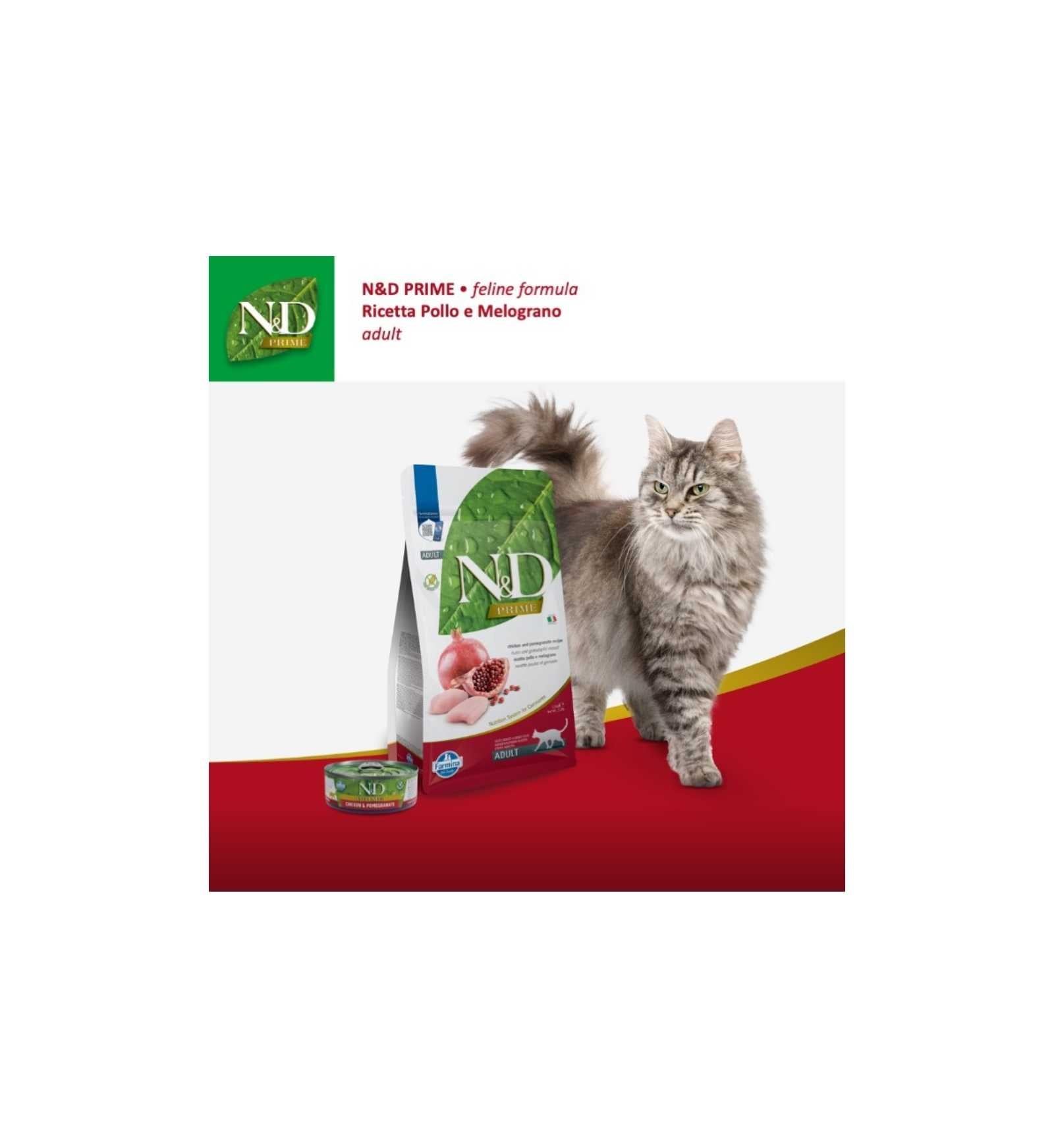 FARMINA N&D DELICIOUS GRAIN FREE GATTO PRIME CON POLLO E MELOGRANO DA 70 GR IN LATTINA