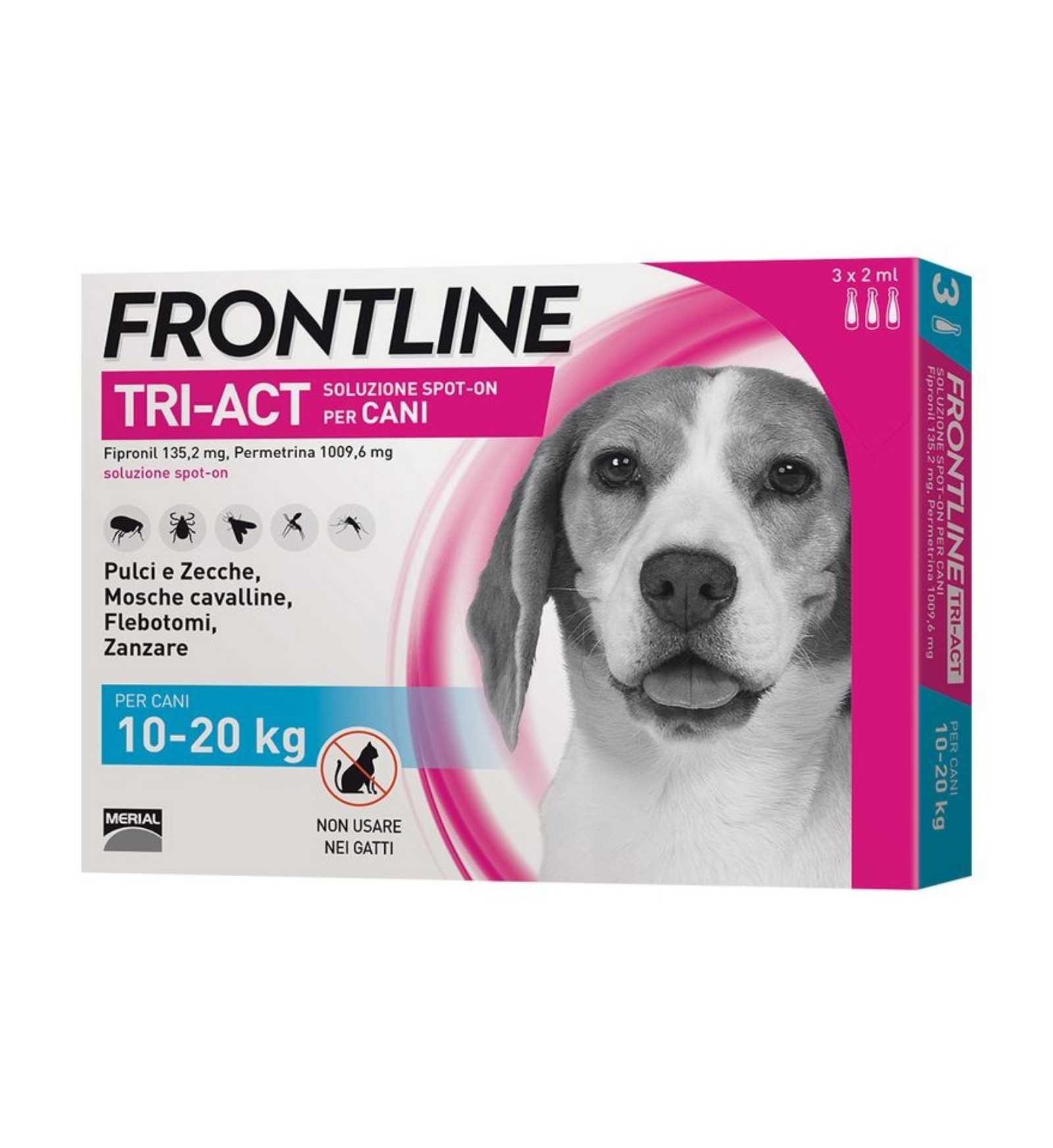 FRONTLINE TRI - ACT SPOT - ON CANE ANTIPARASSITARIO 10 - 20 KG