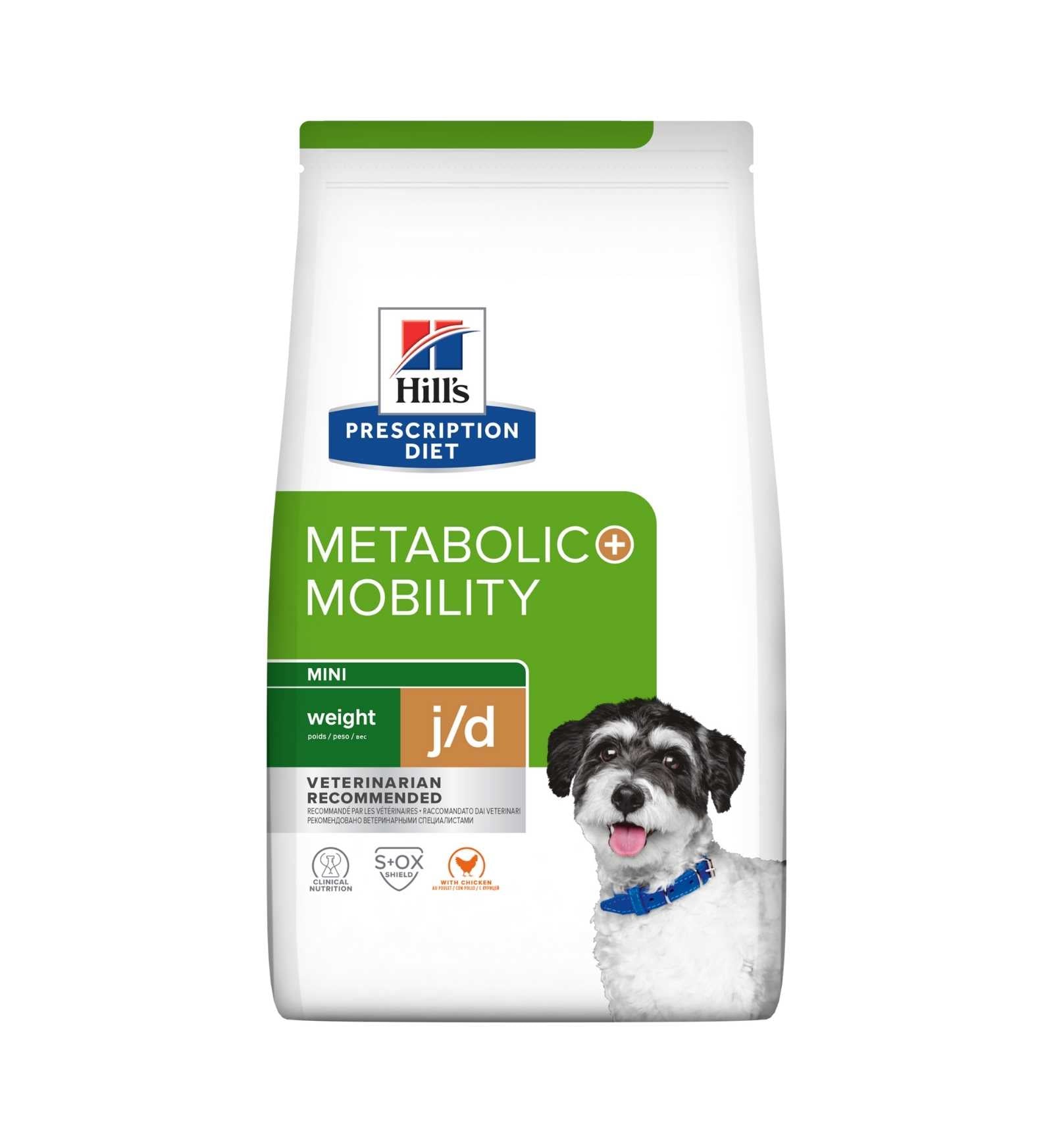 HILL'S PRESCRIPTION DIET CANE WEIGHT J/D METABOLIC + MOBILITY MINI POLLO